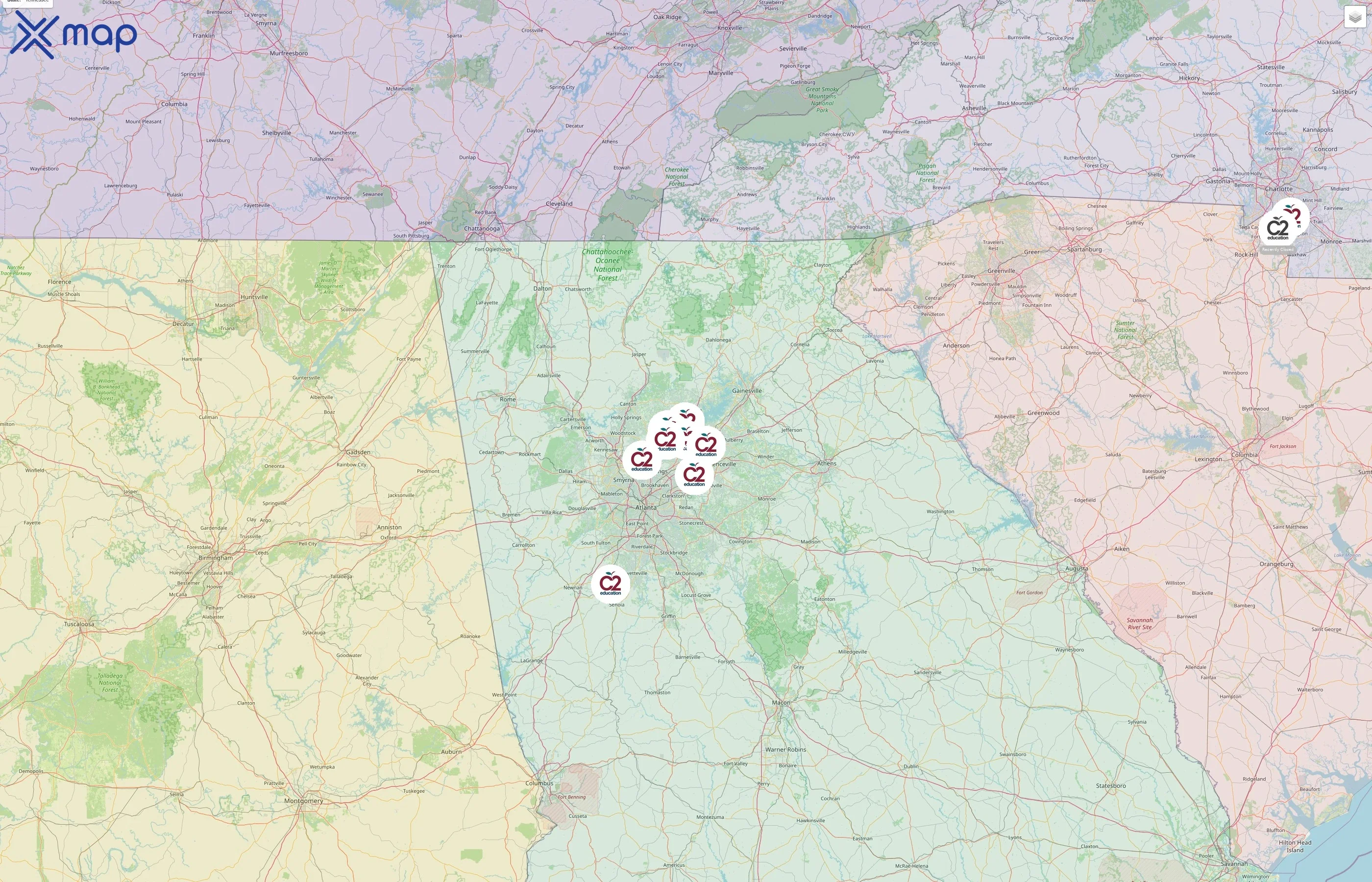 C2 Education street hotspots