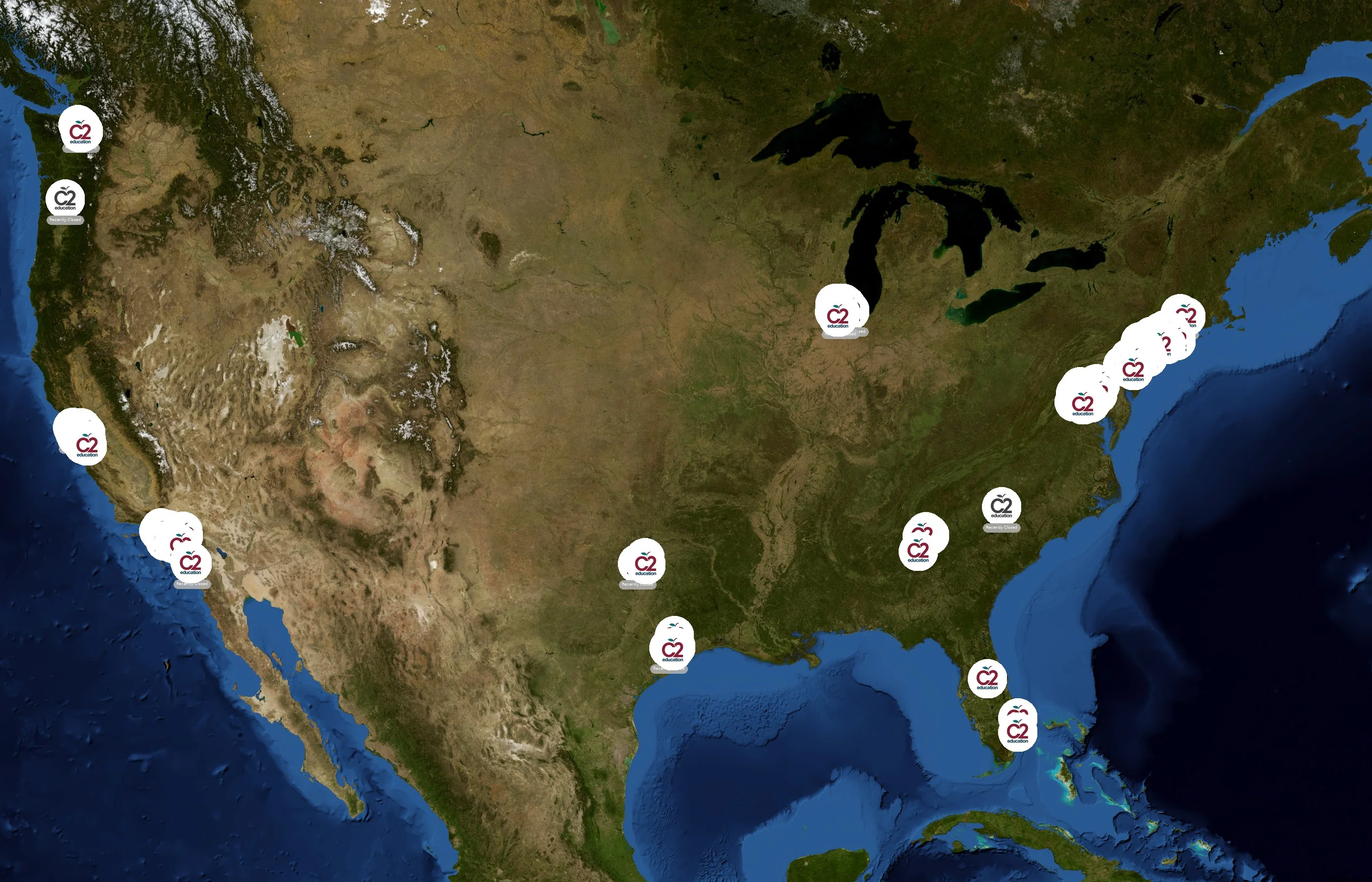 C2 Education state distribution