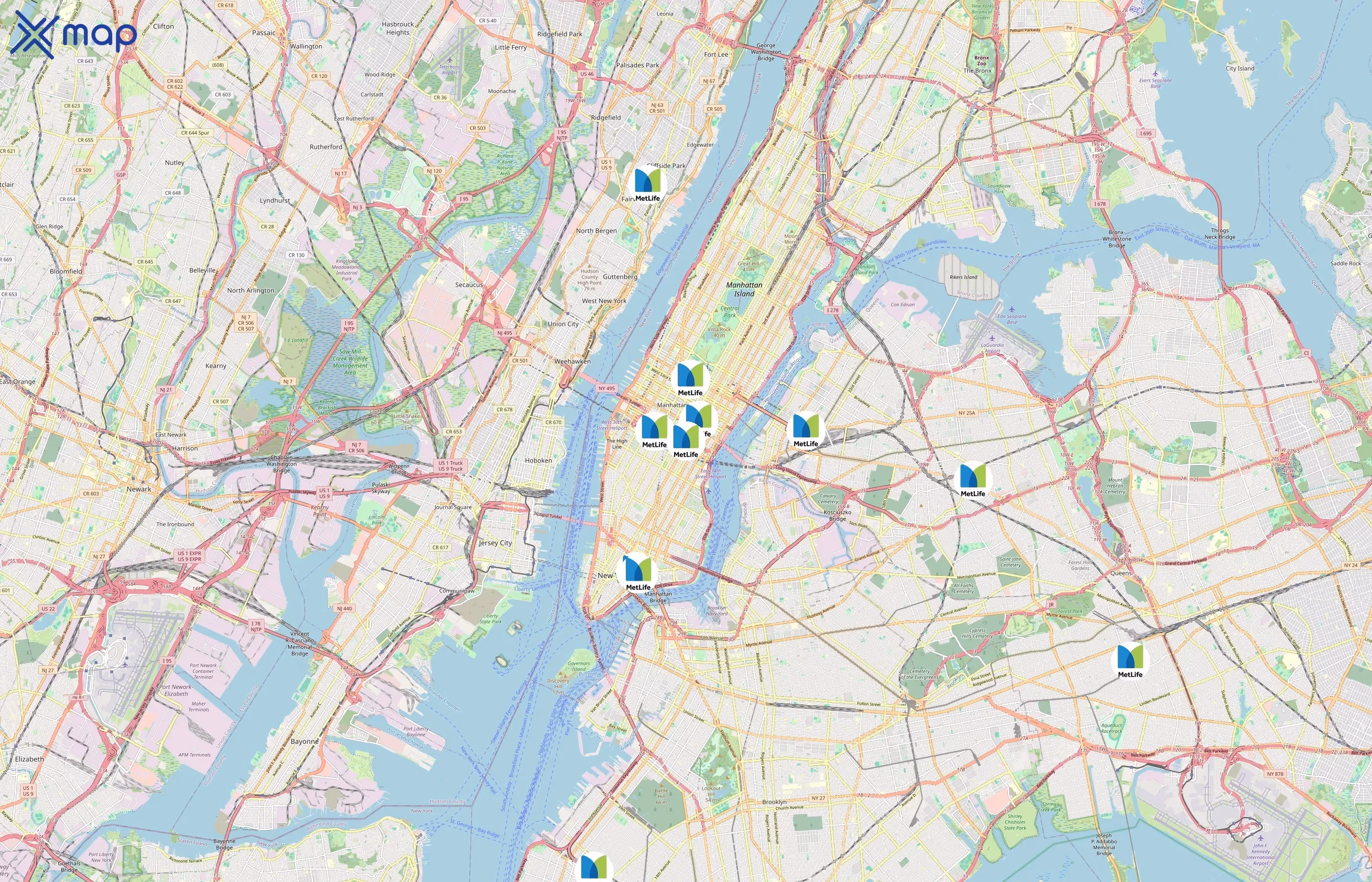 MetLife area coverage