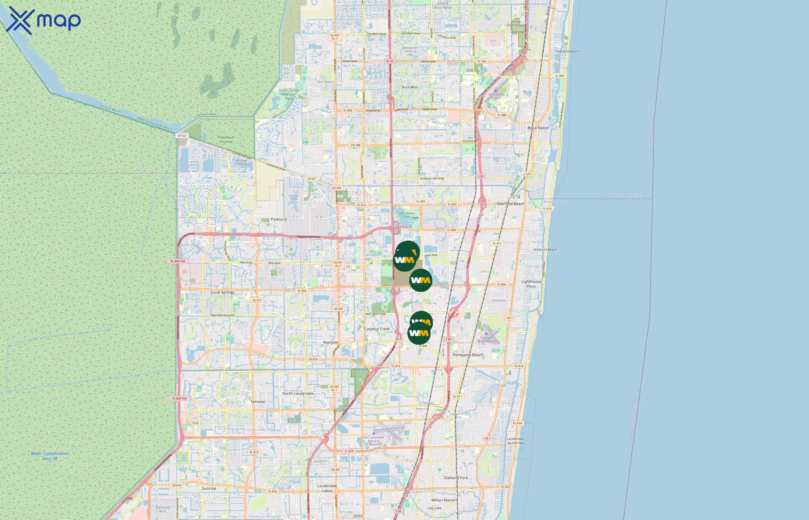 Waste Management Inc area coverage