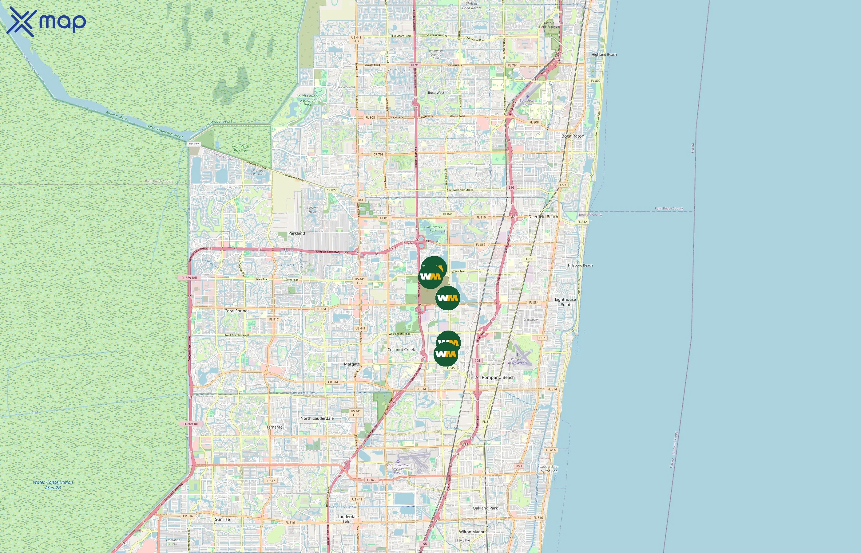 Waste Management Inc area coverage