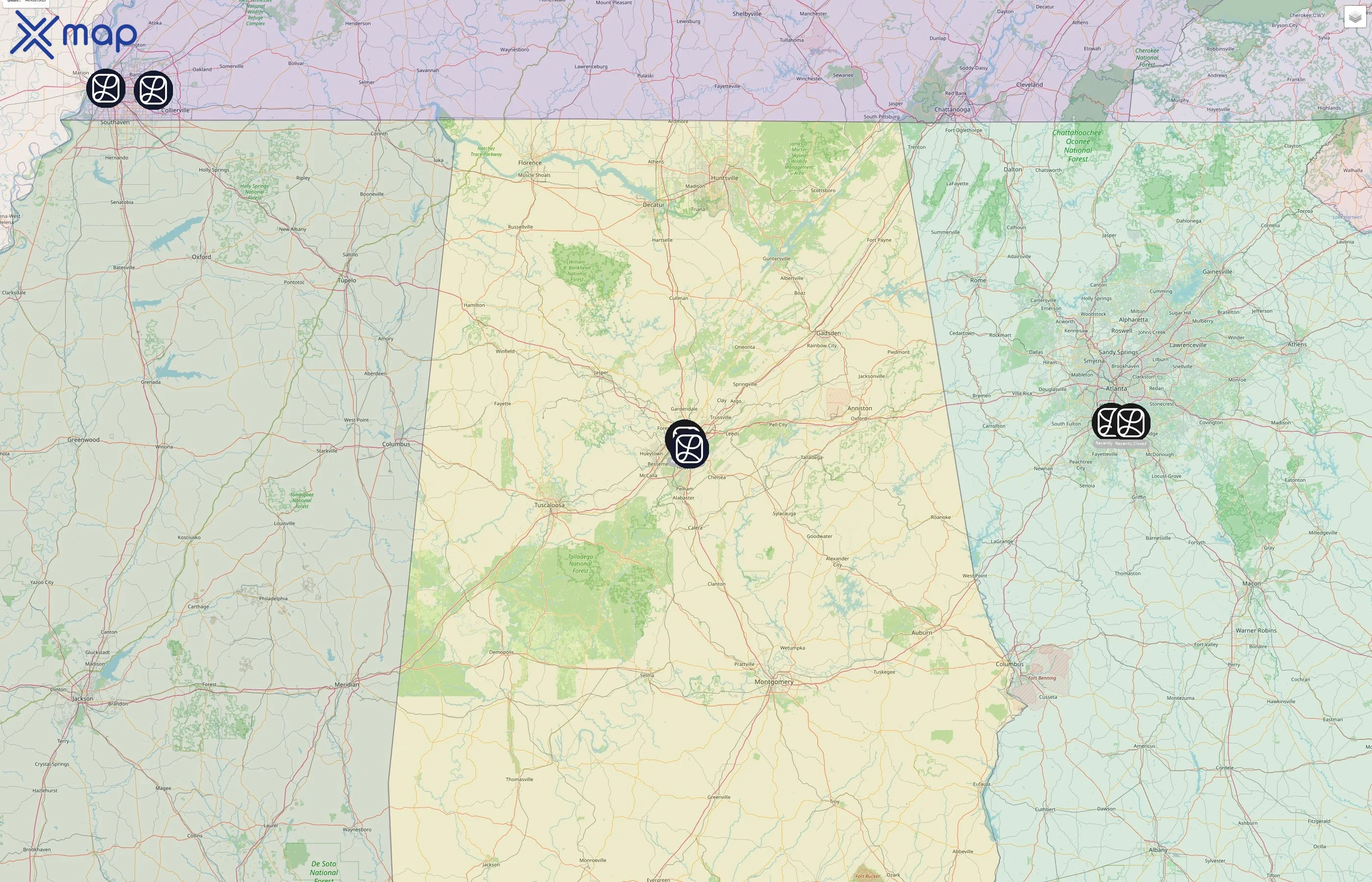 Landing street hotspots