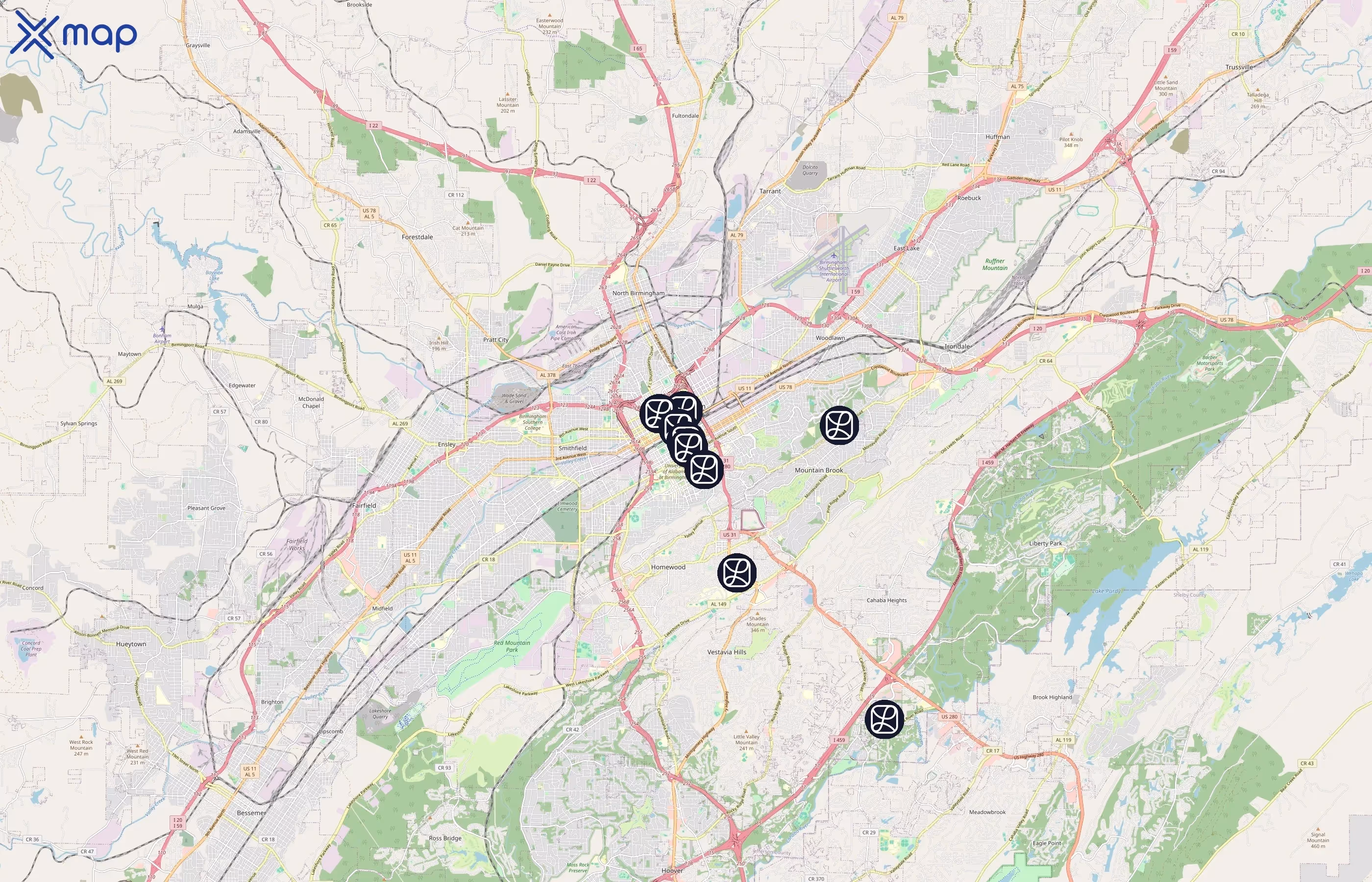 Landing area coverage