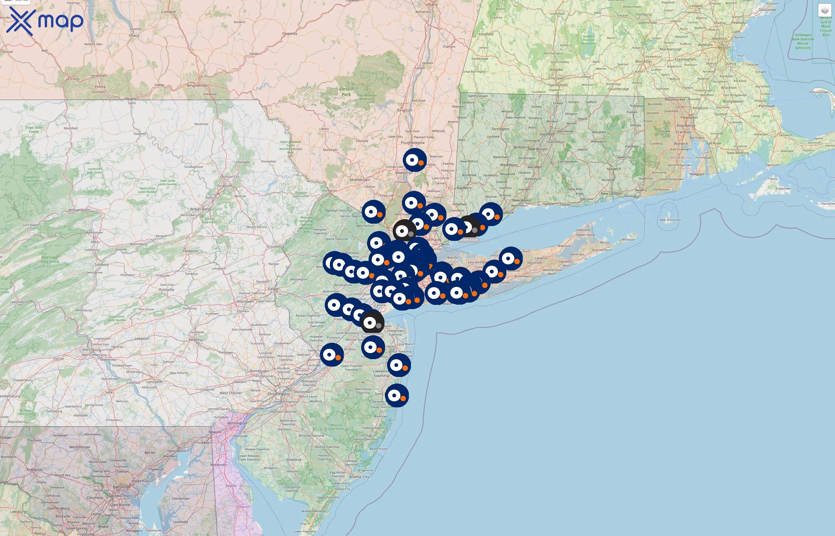Optimum street hotspots