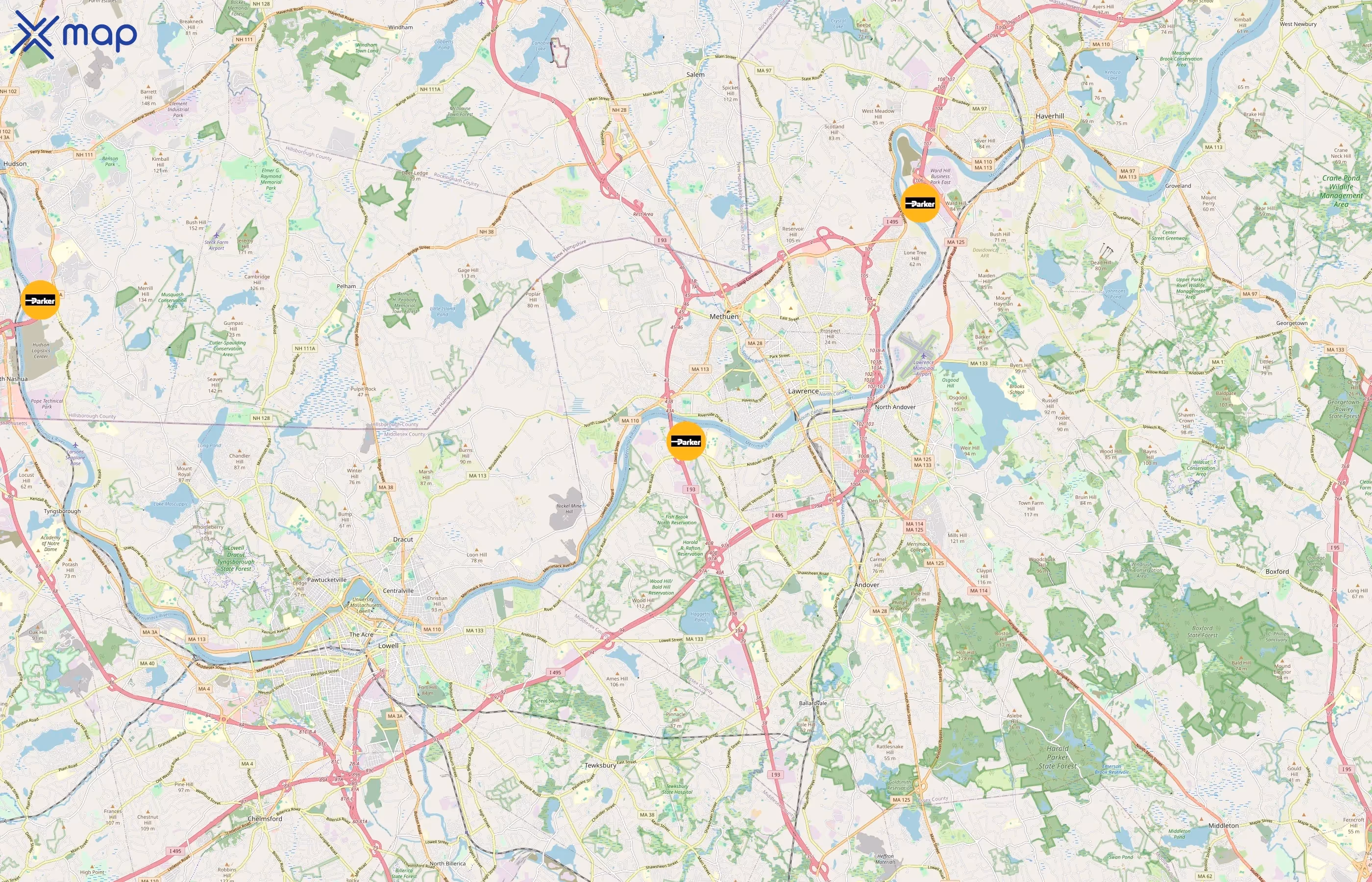 Parker-Hannifin Corporation area coverage