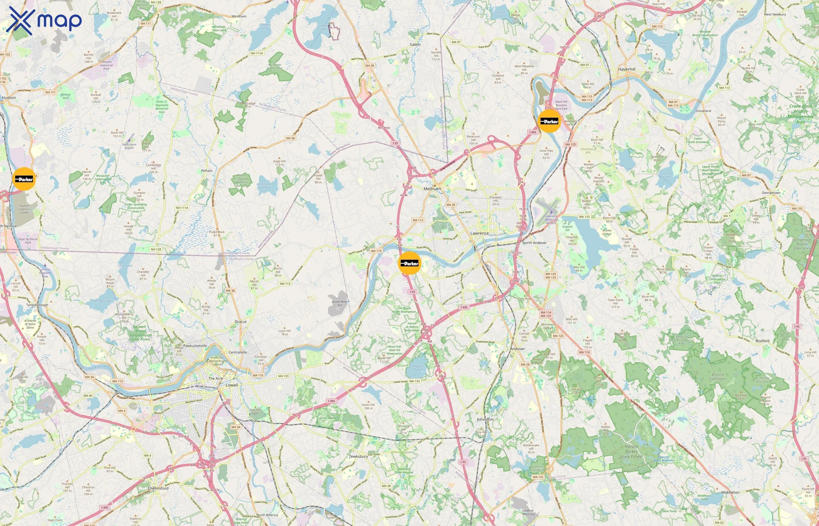 Parker-Hannifin Corporation area coverage