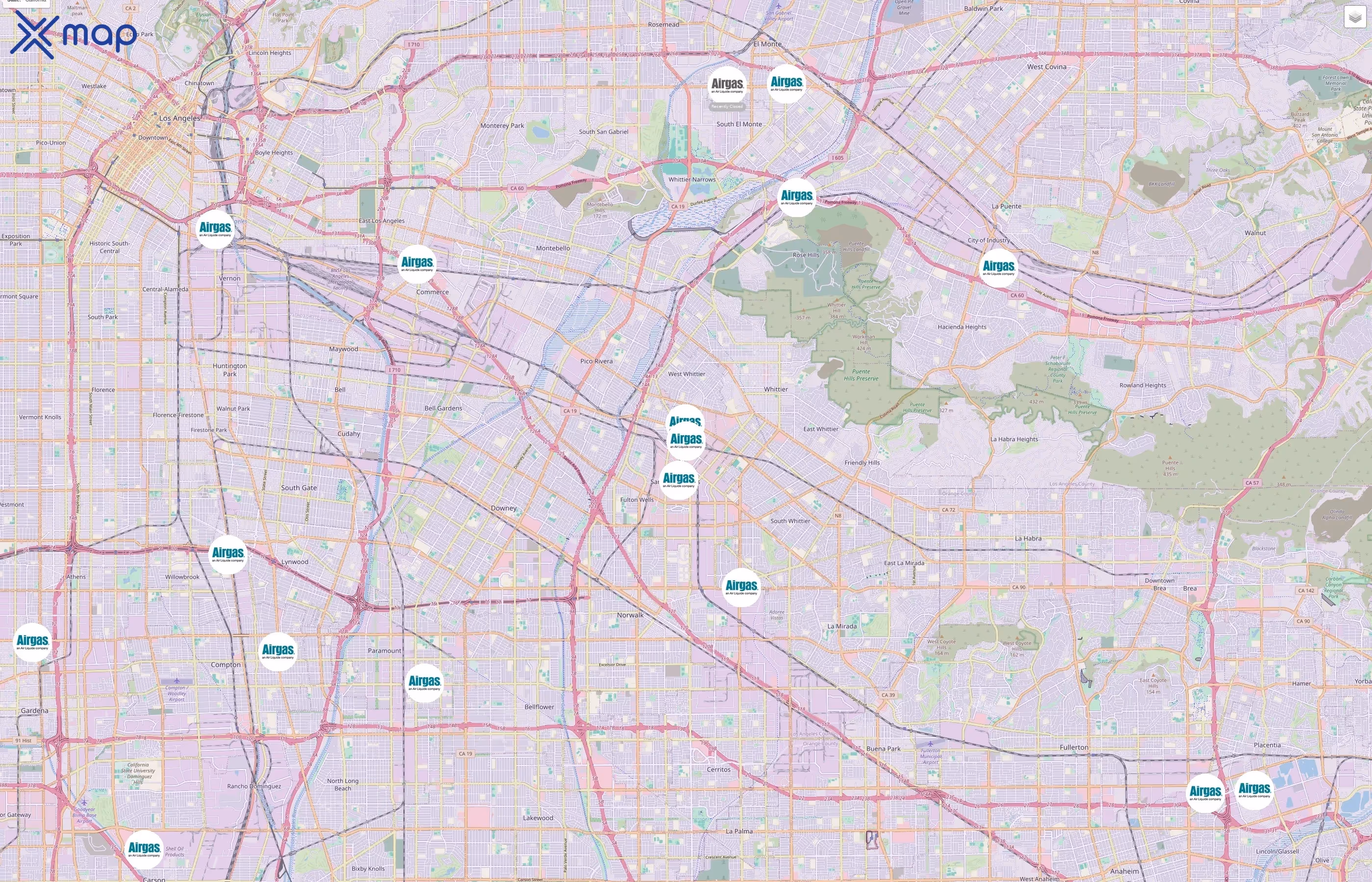 Airgas traffic data