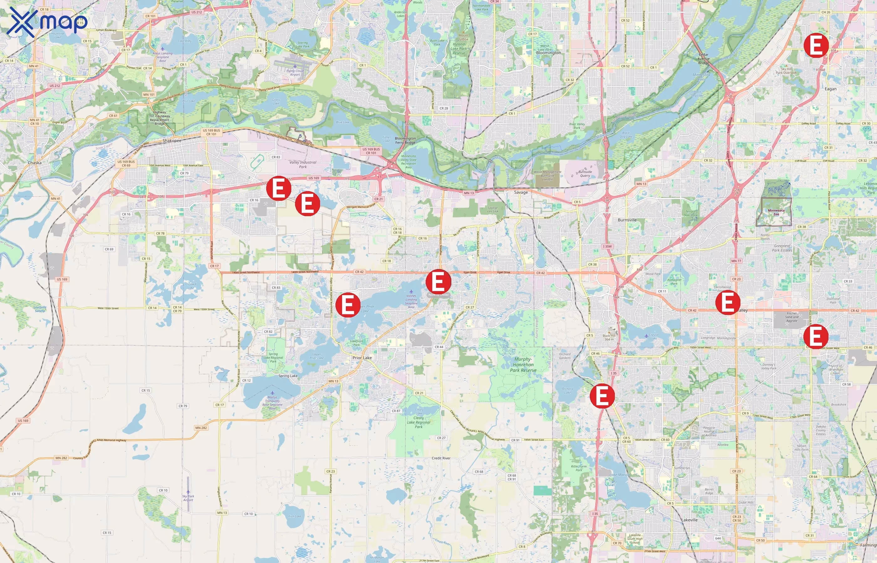 Edina Realty area coverage