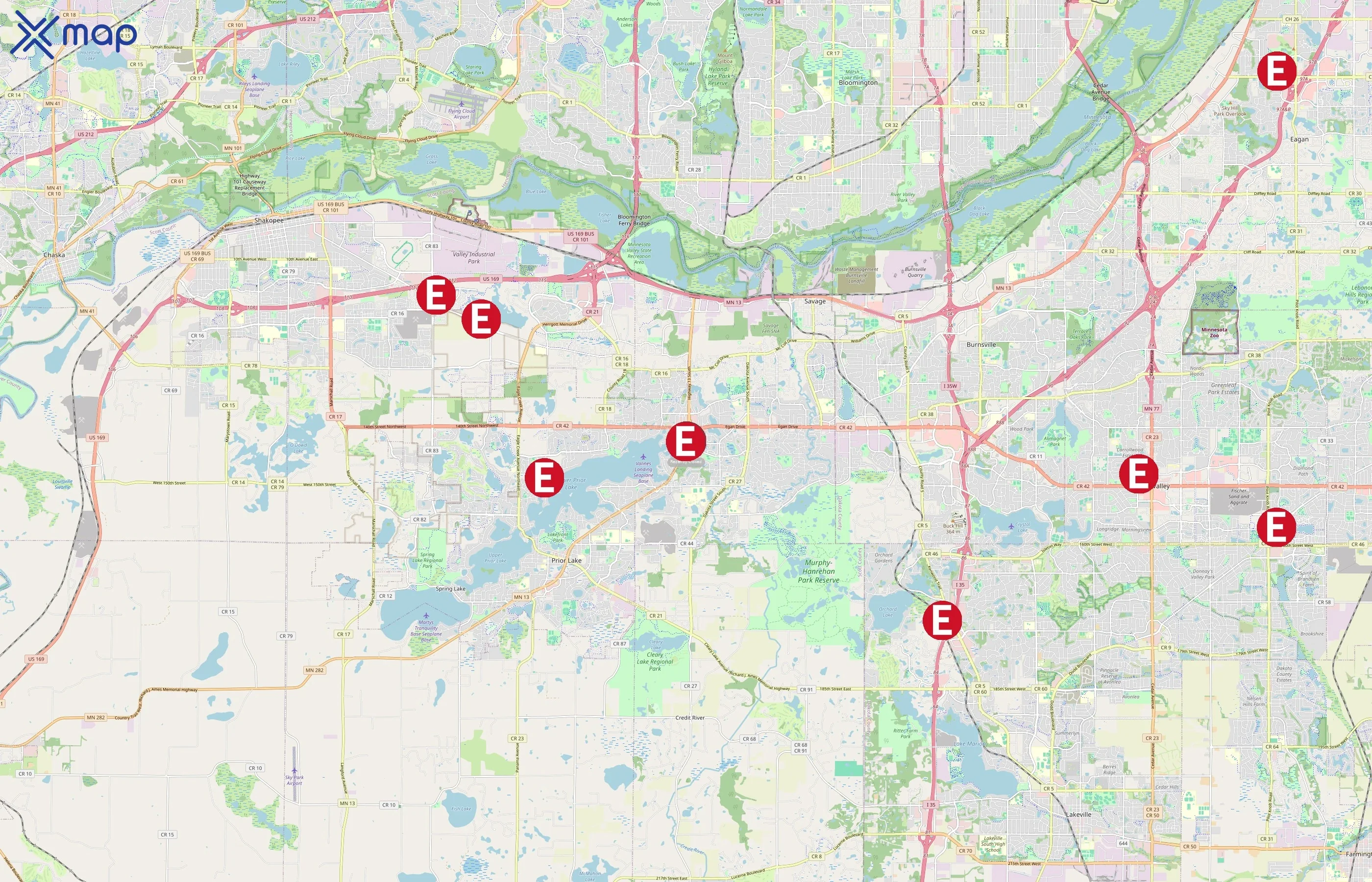 Edina Realty area coverage