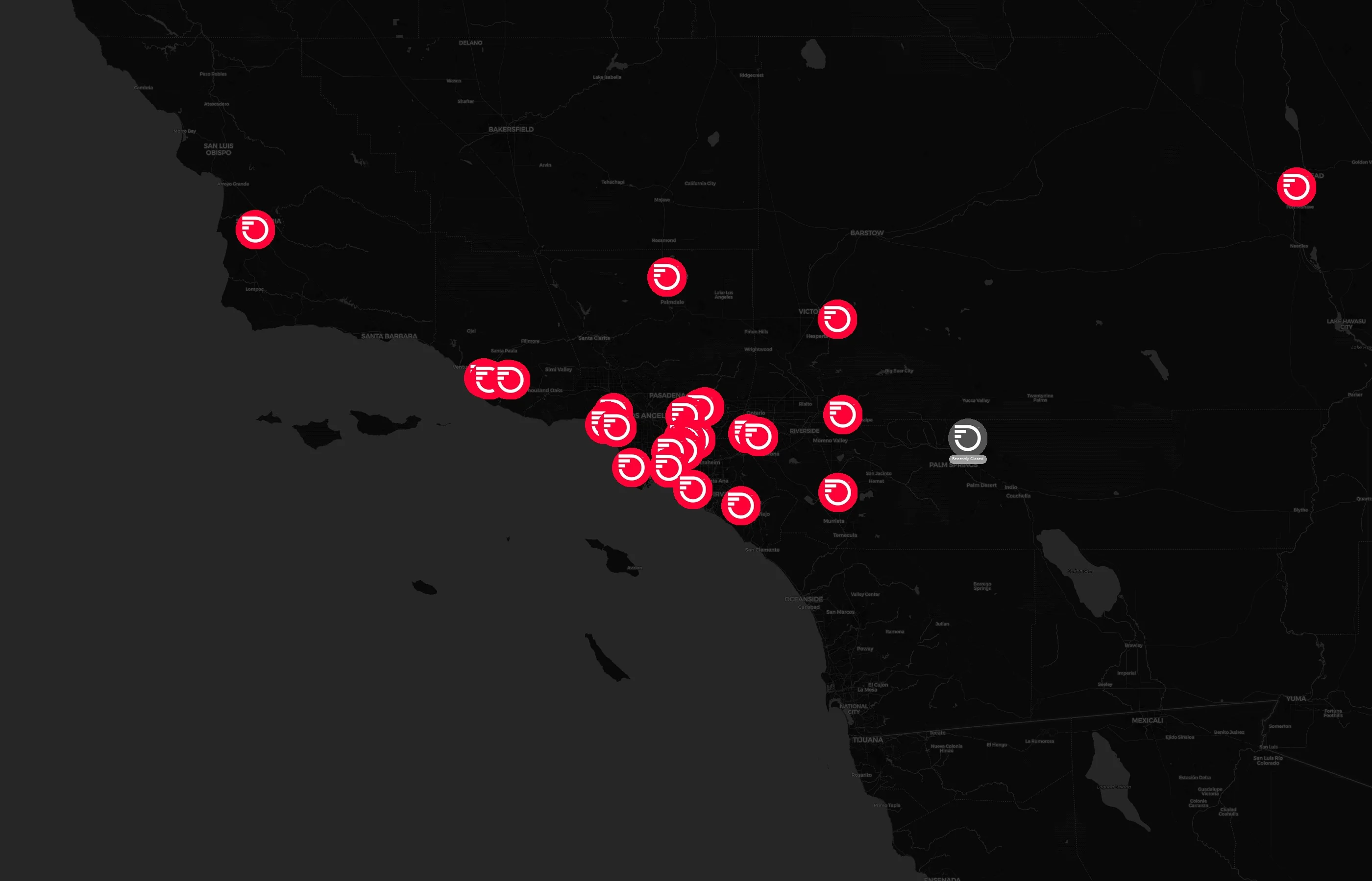 Frontier Communications city distribution