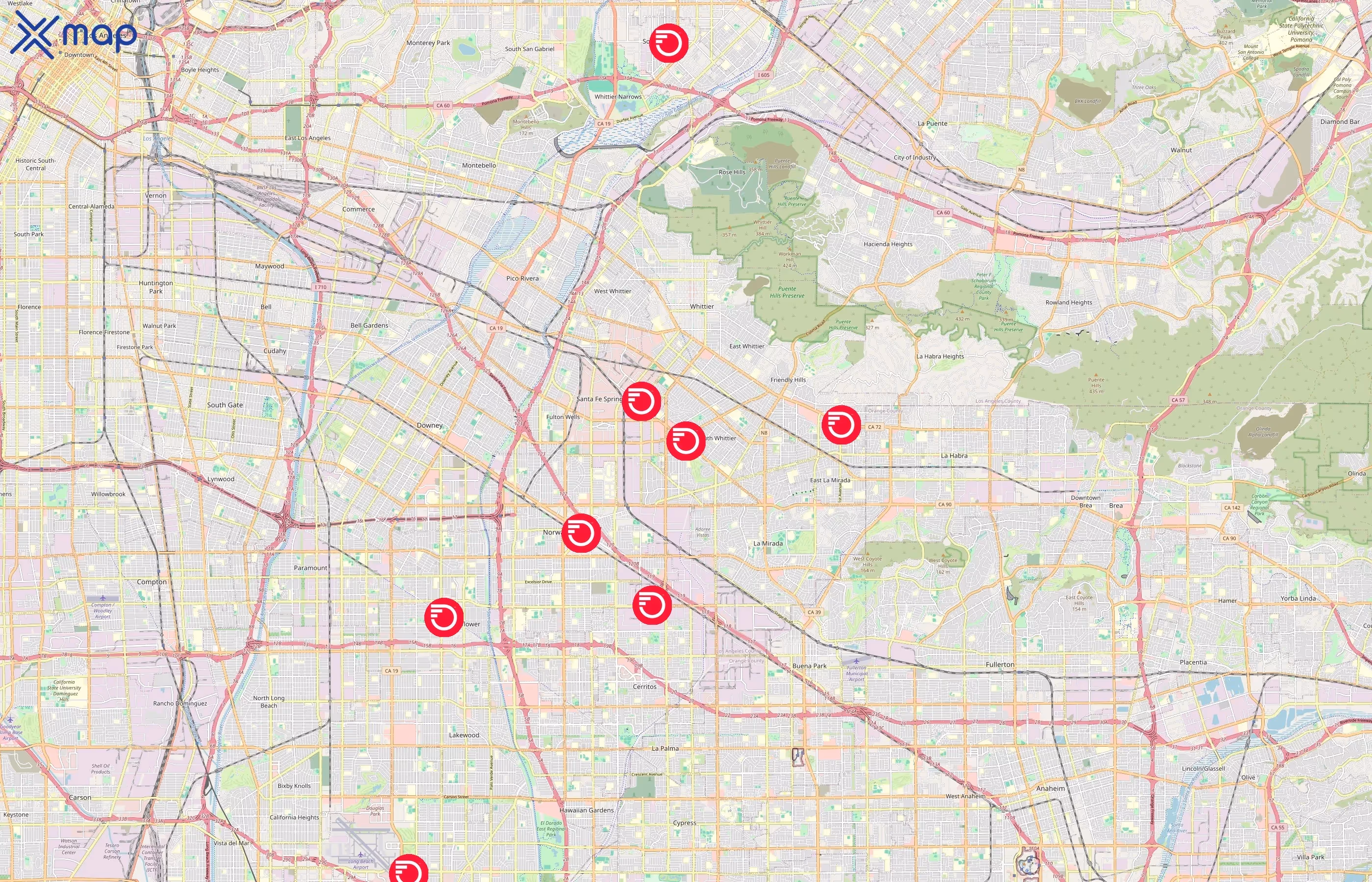 Frontier Communications area coverage