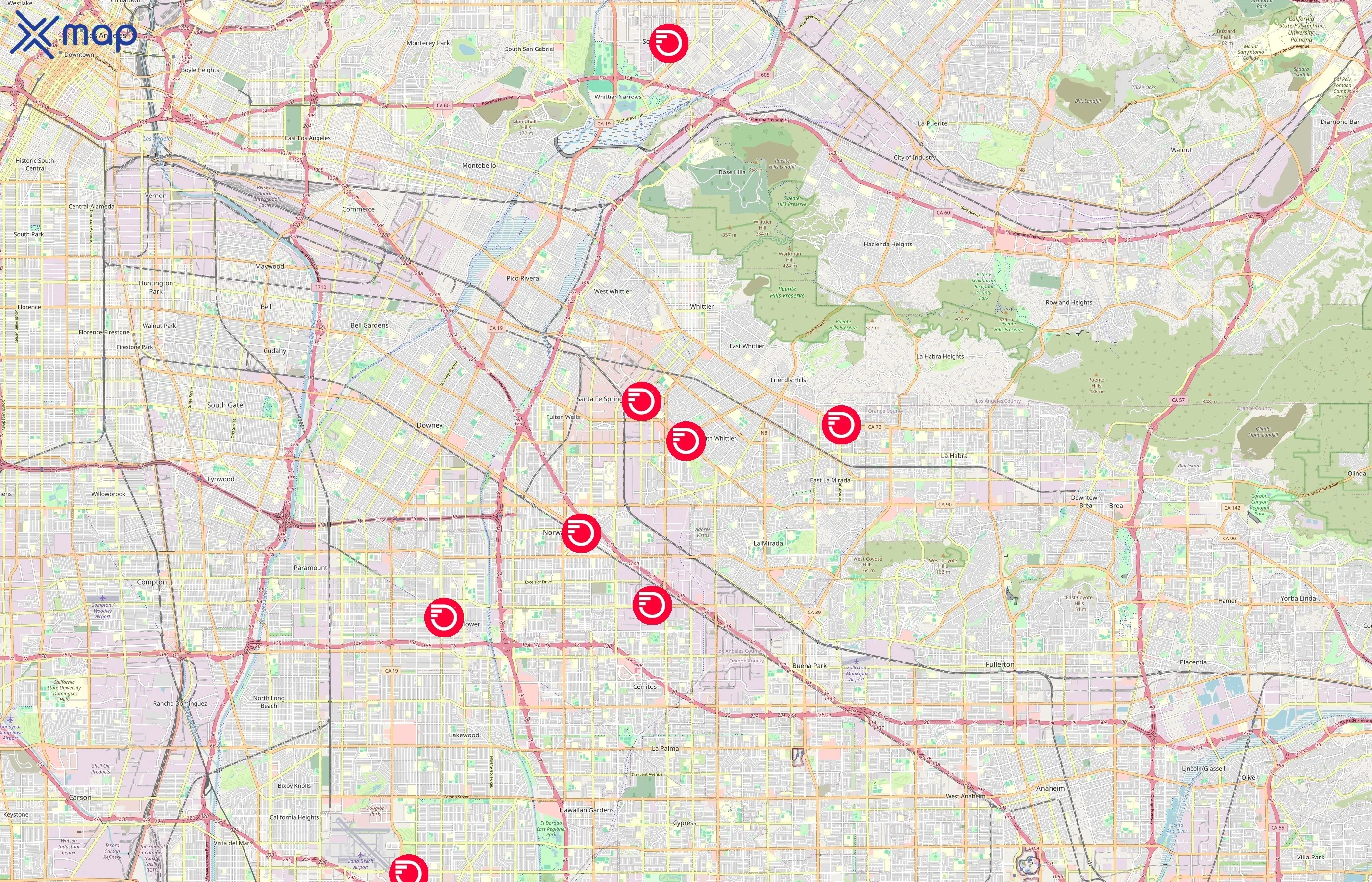 Frontier Communications area coverage