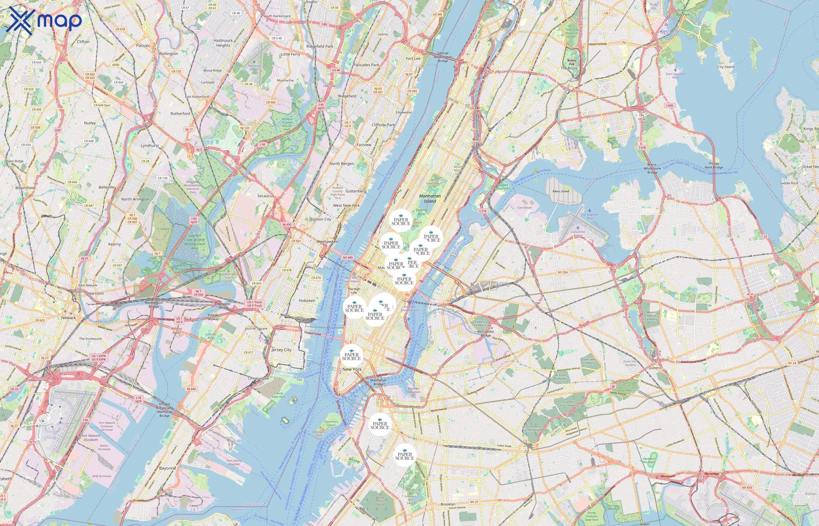 Paper Source area coverage