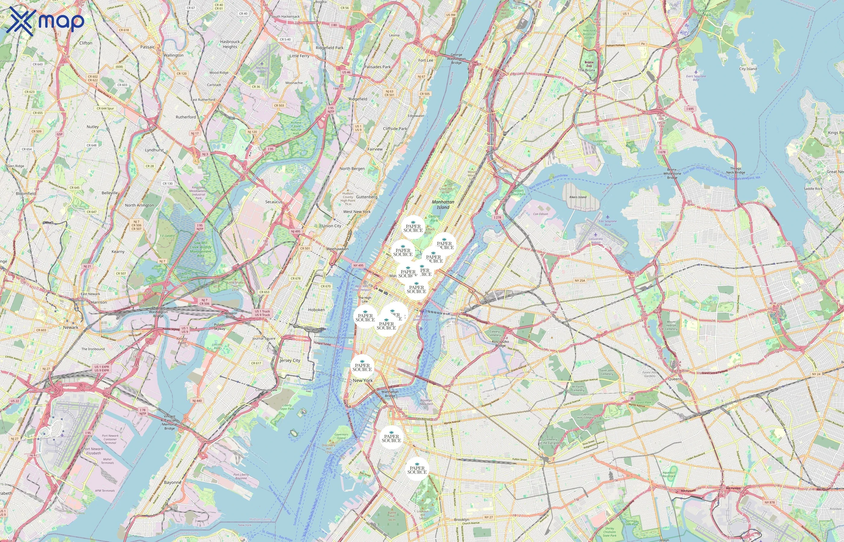 Paper Source area coverage