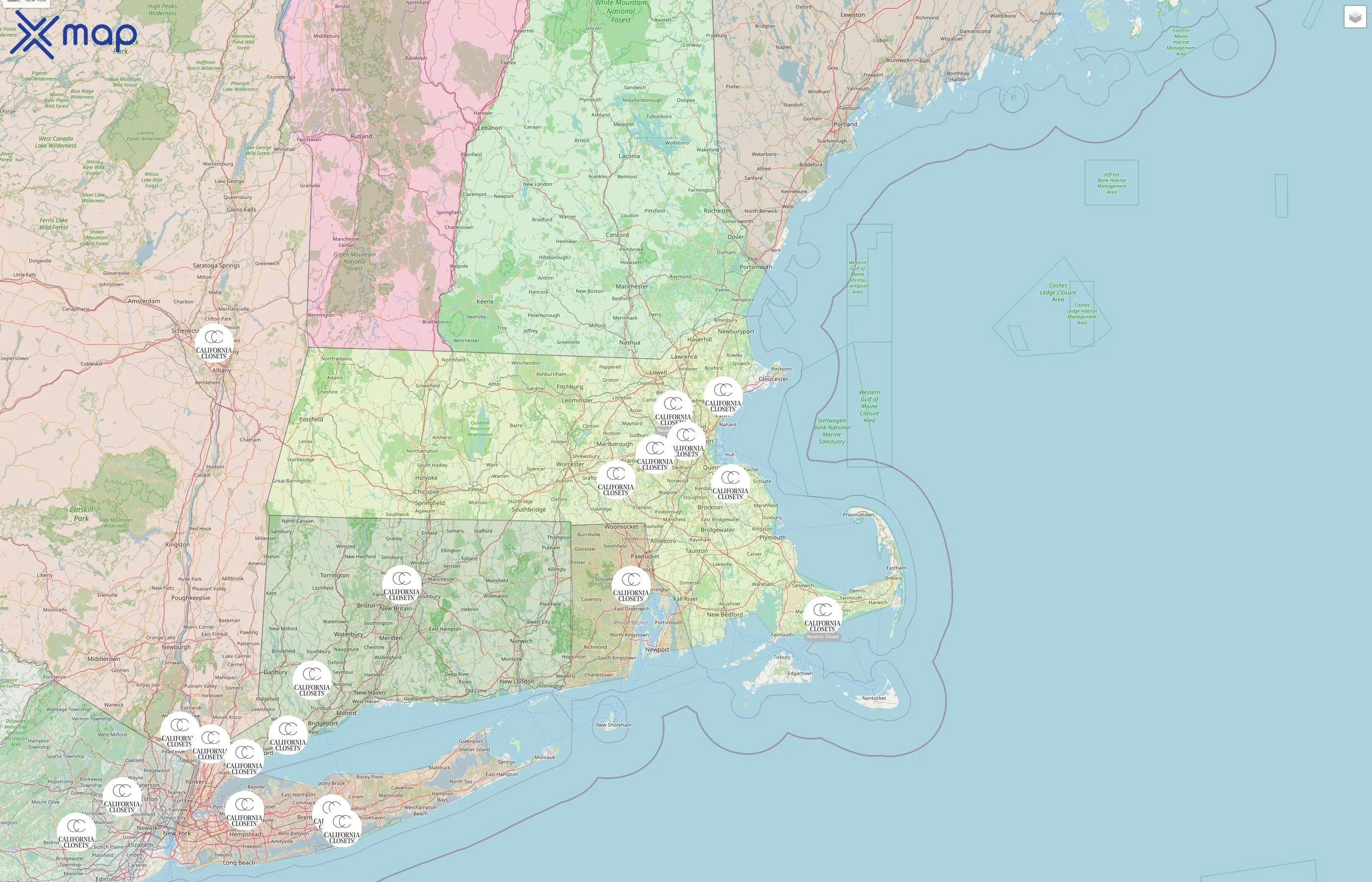 California Closets street hotspots