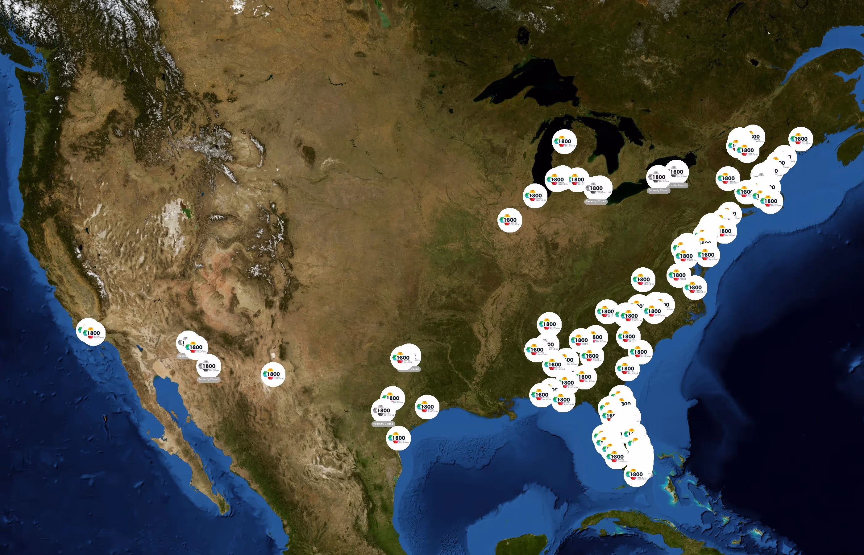 1-800 Office Solutions state distribution