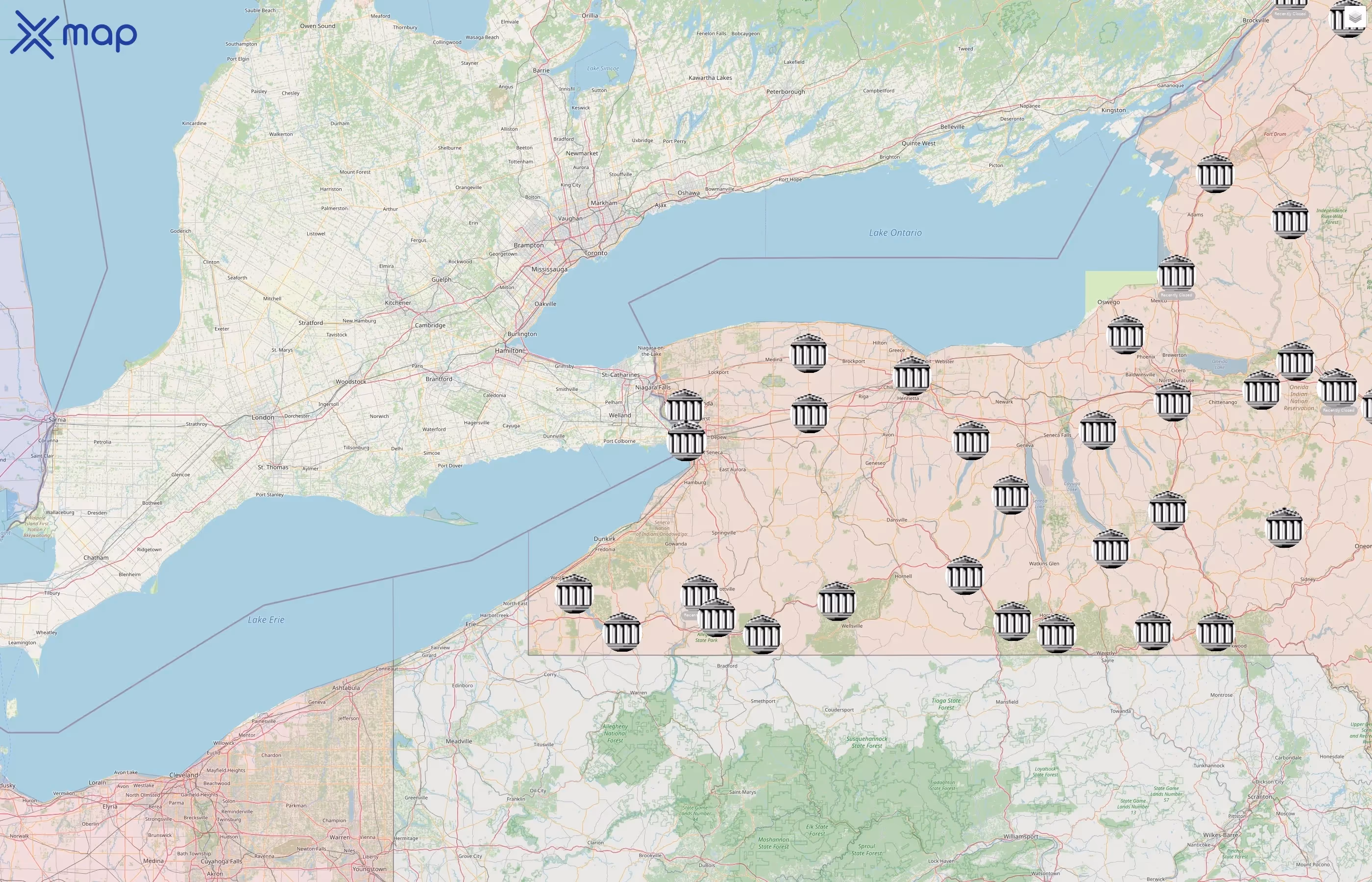 New York State Unified Court System street hotspots