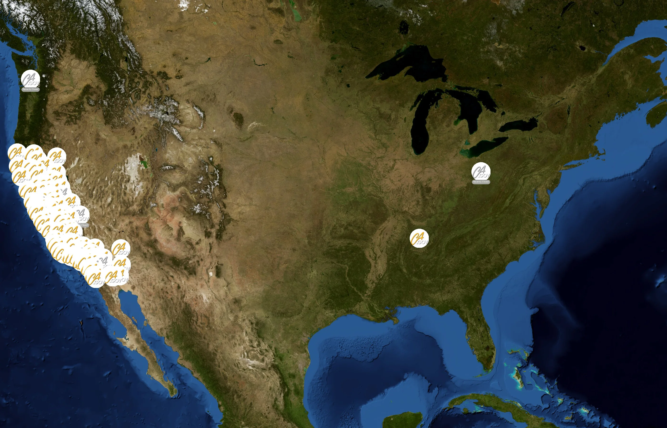 California Highway Patrol state distribution