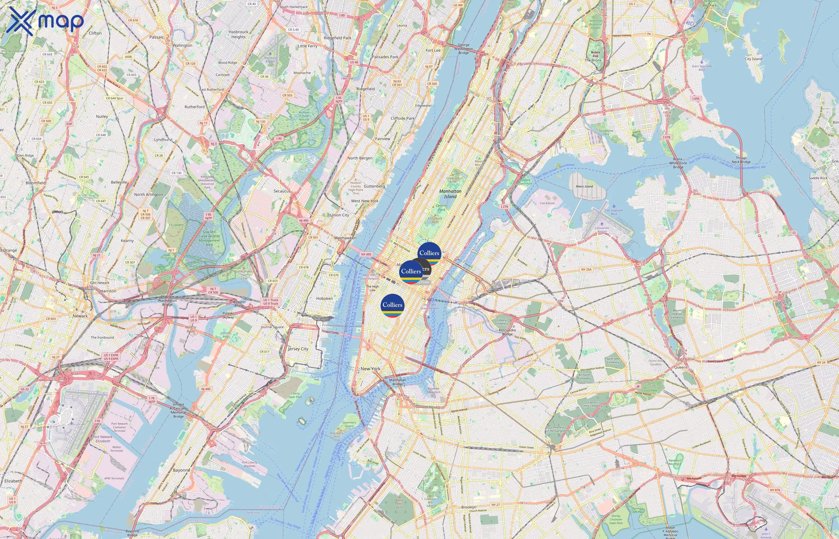 Colliers area coverage