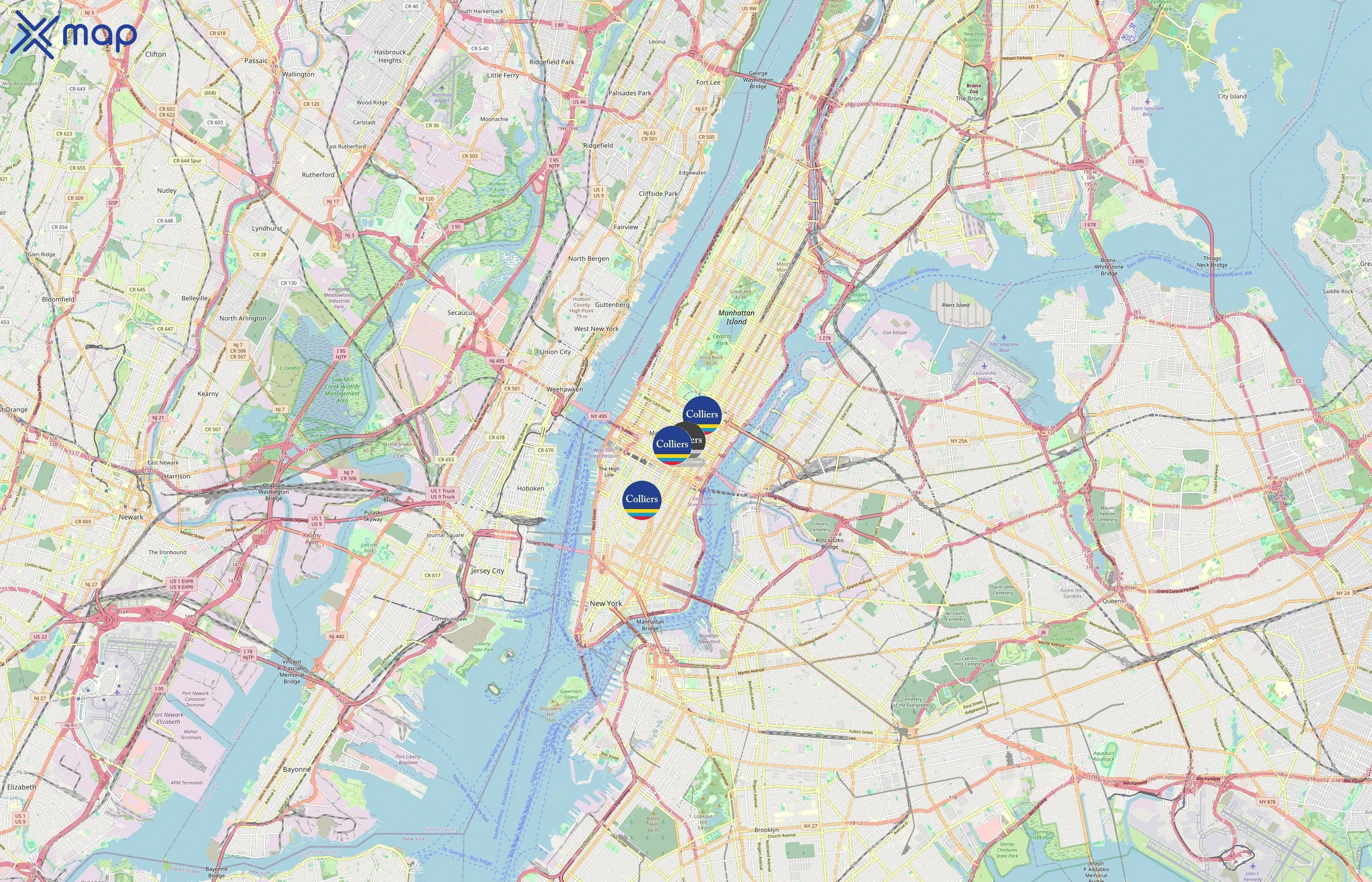 Colliers area coverage