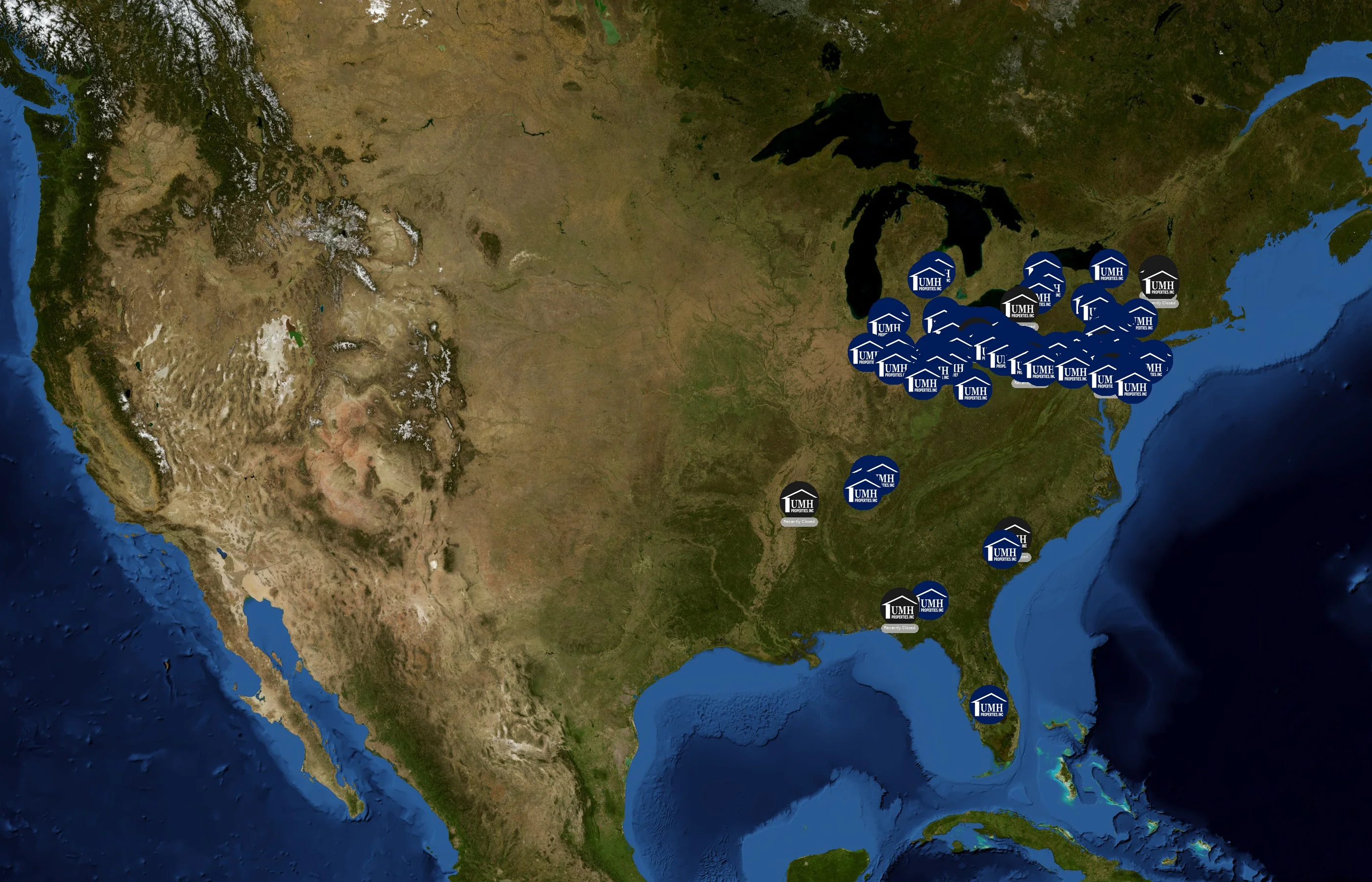 UMH Properties state distribution