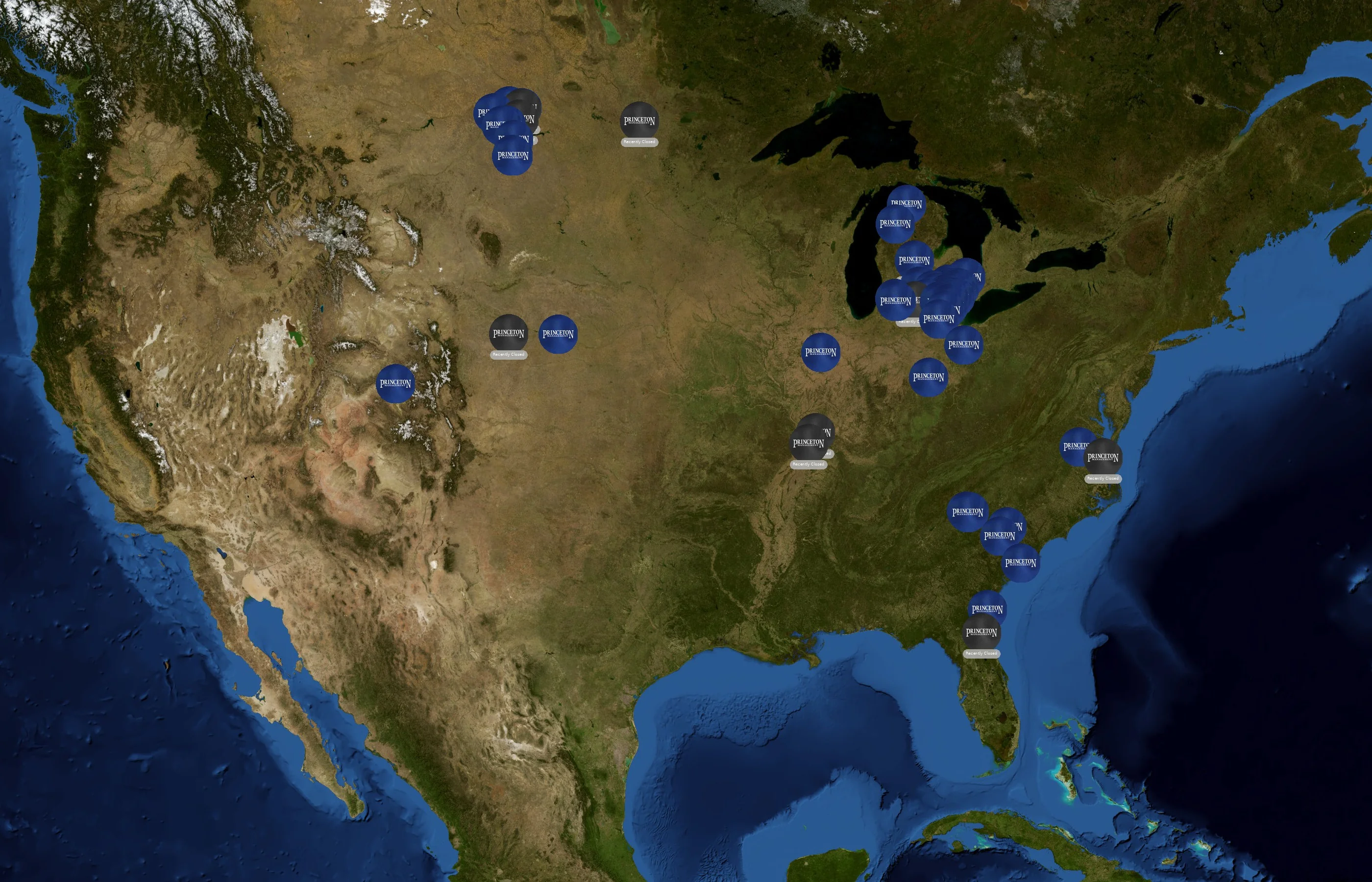 Princeton Management state distribution
