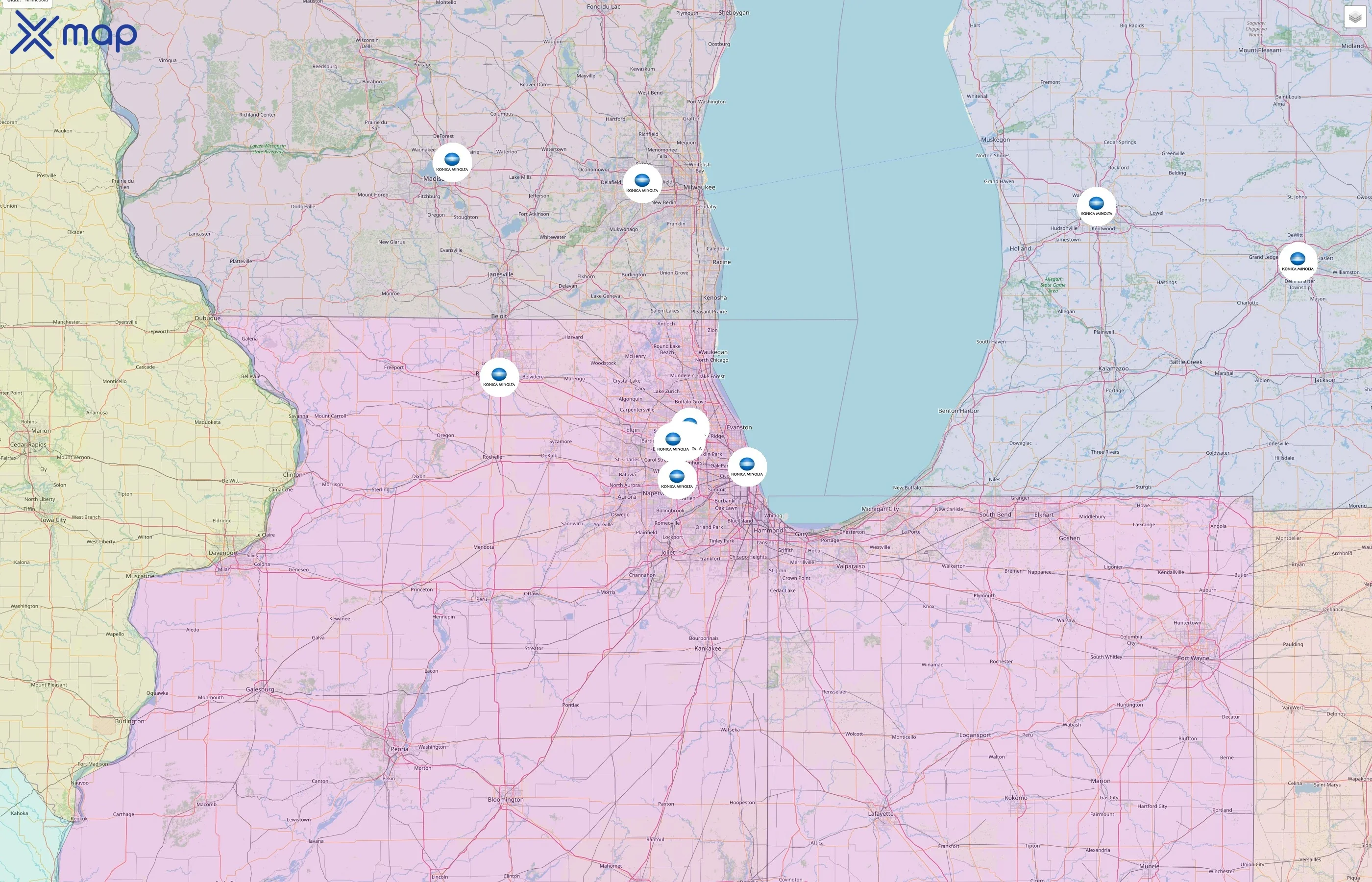 Konica Minolta Business Solutions street hotspots