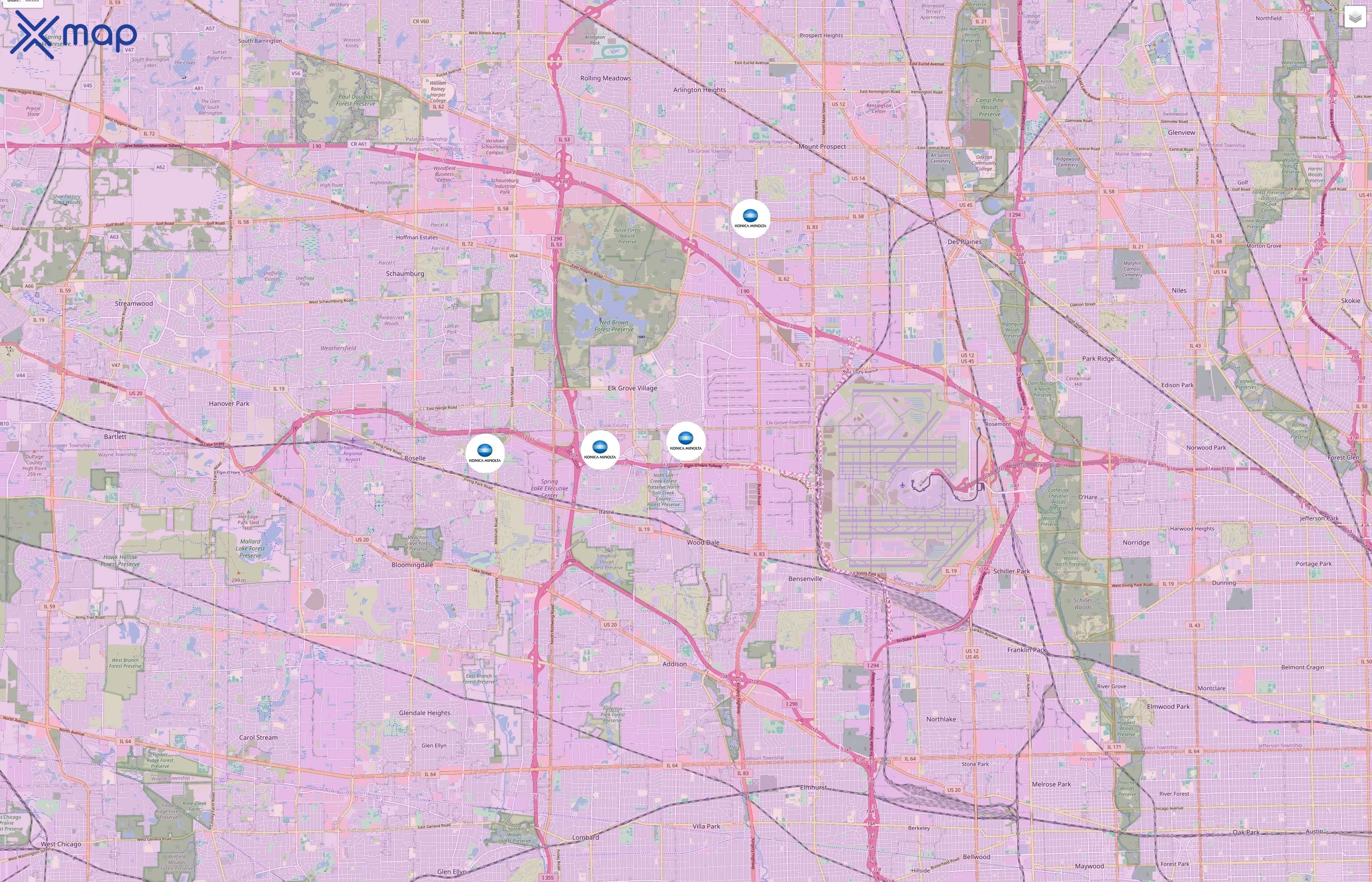 Konica Minolta Business Solutions traffic data