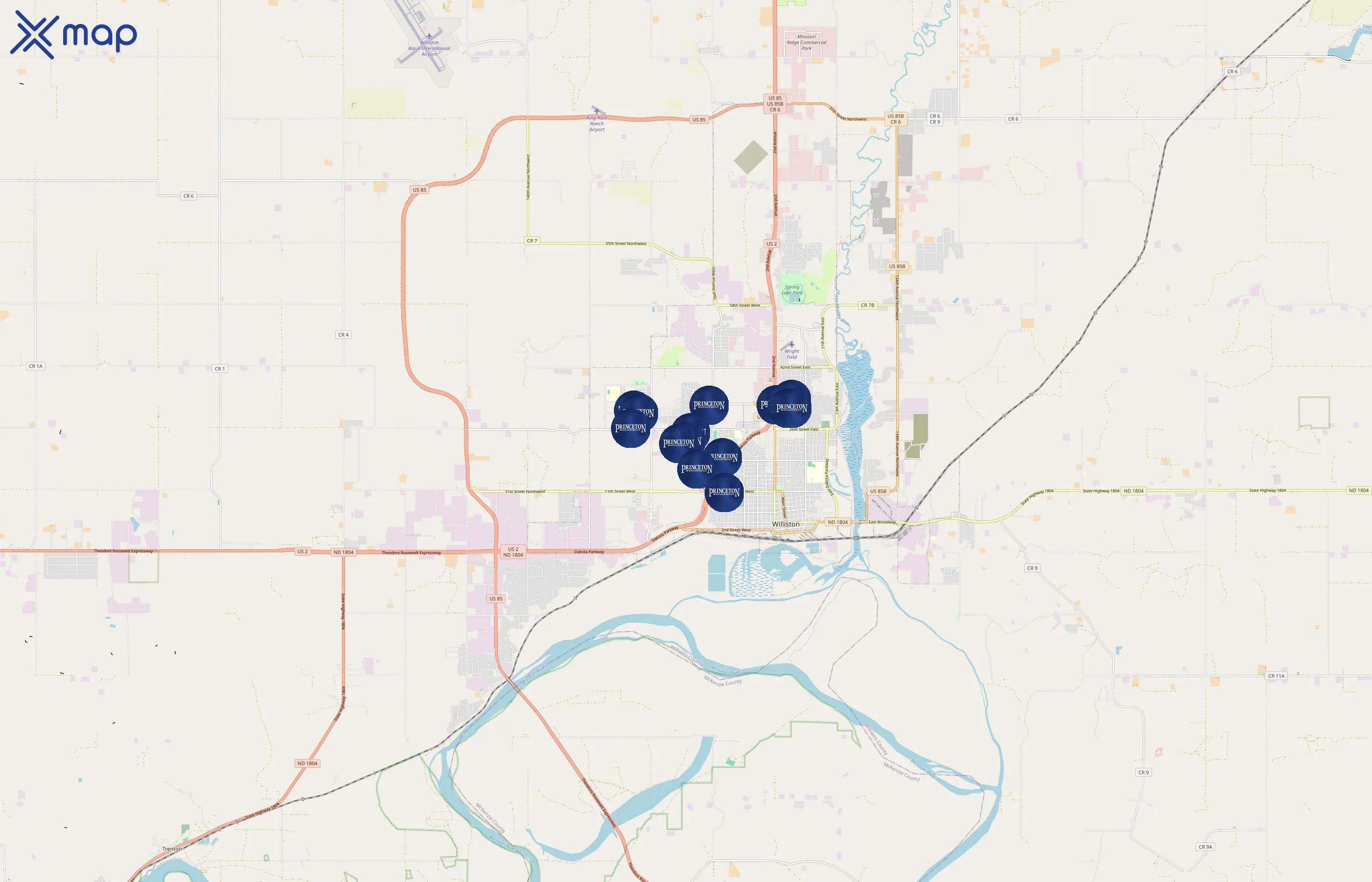 Princeton Management area coverage