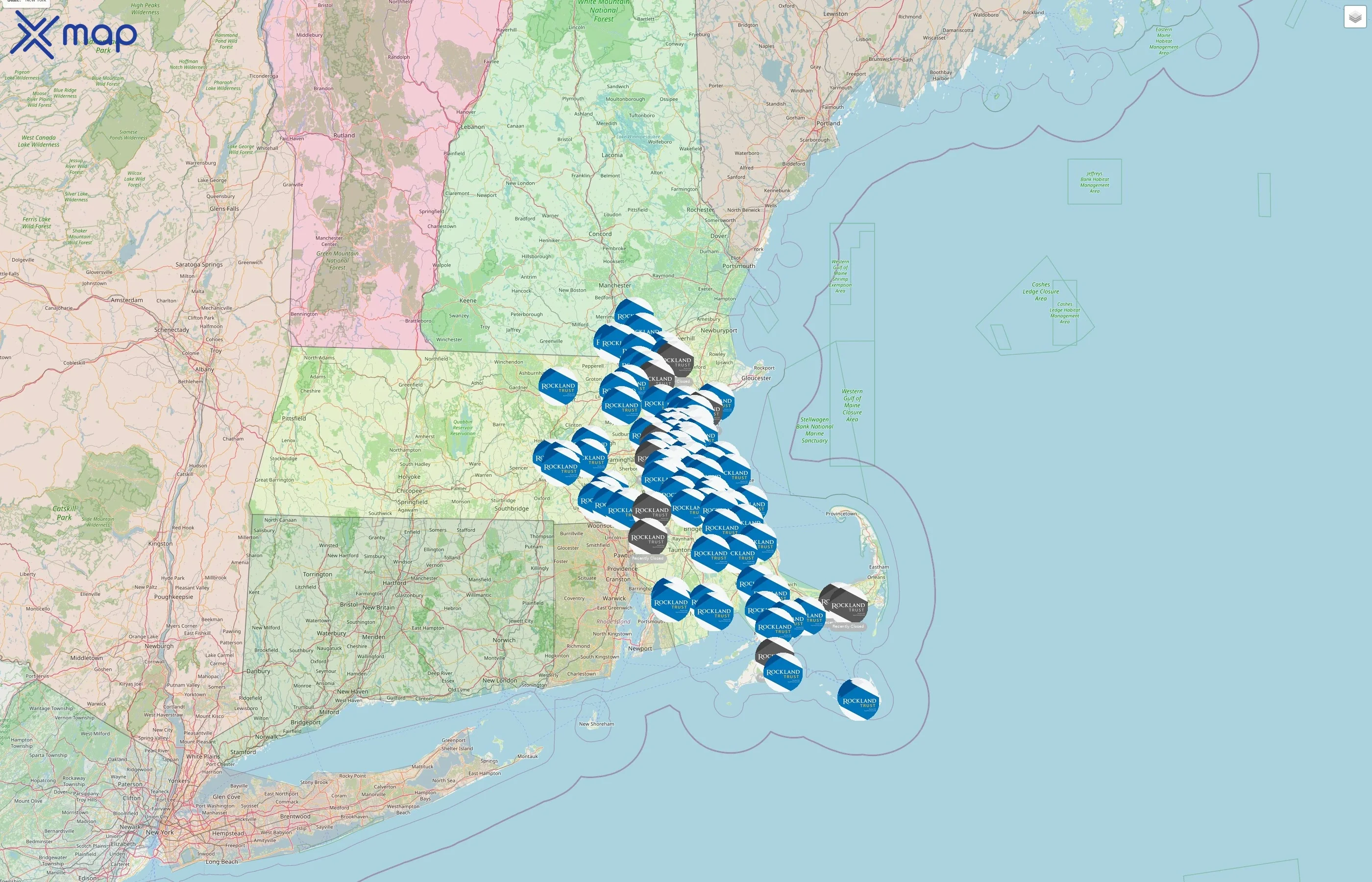Rockland Trust street hotspots