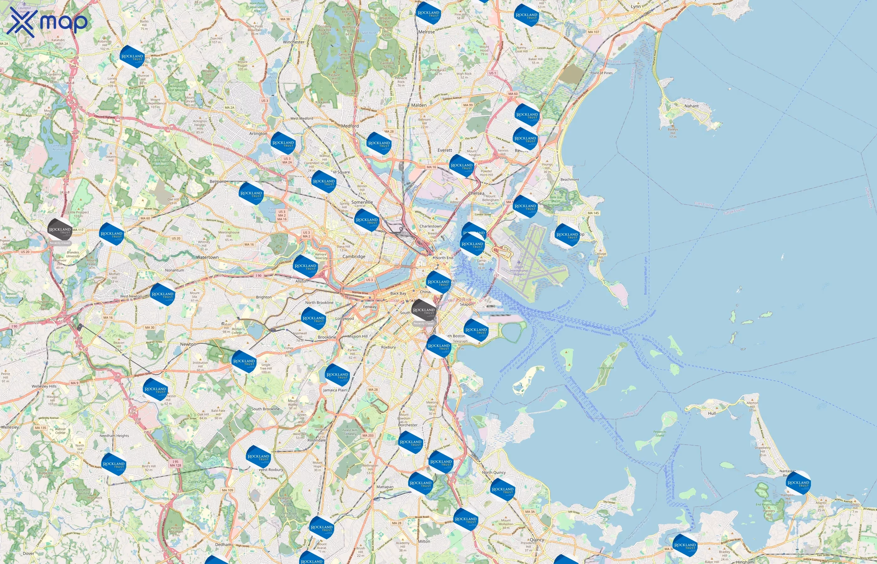 Rockland Trust area coverage