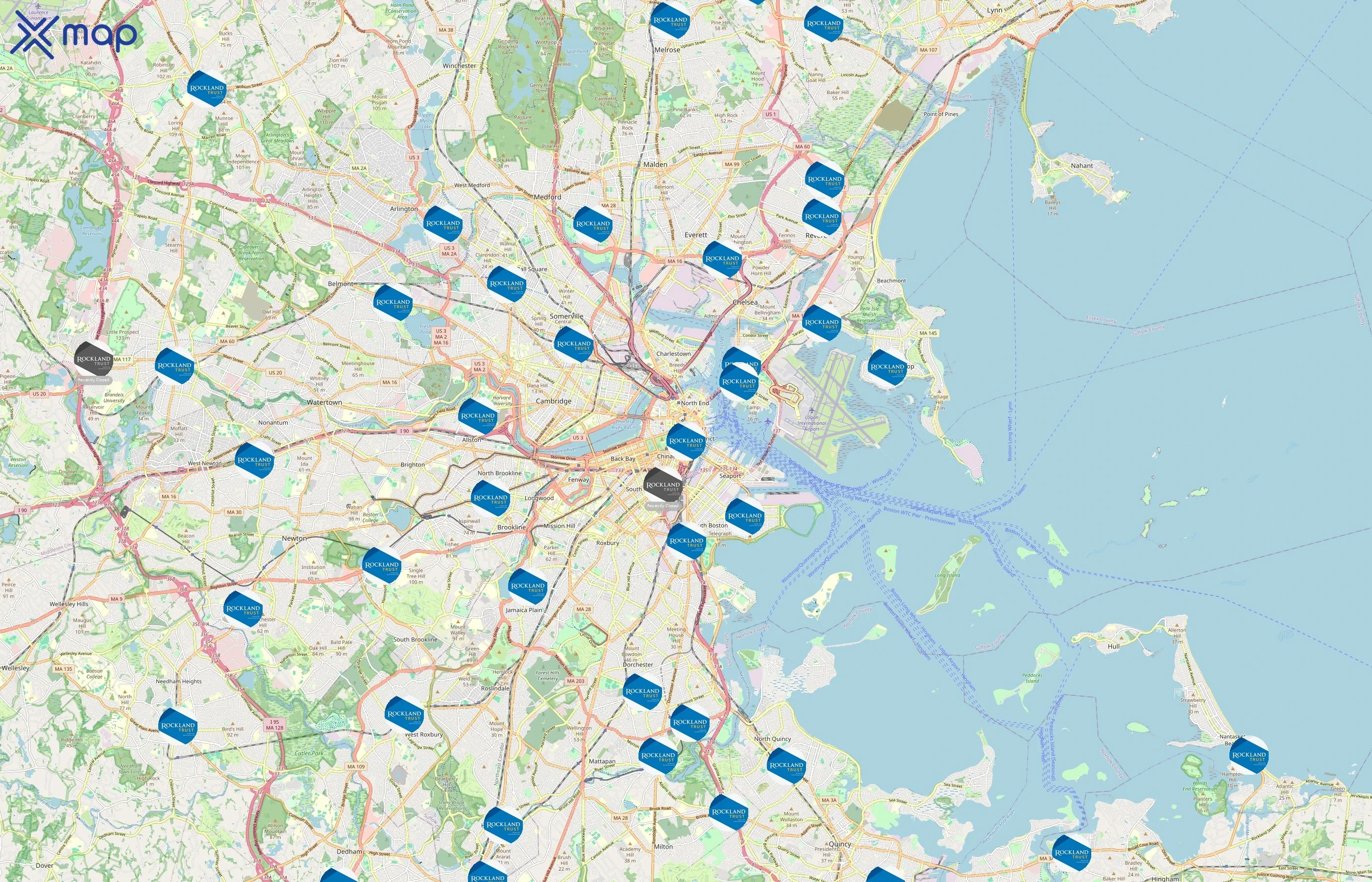 Rockland Trust area coverage