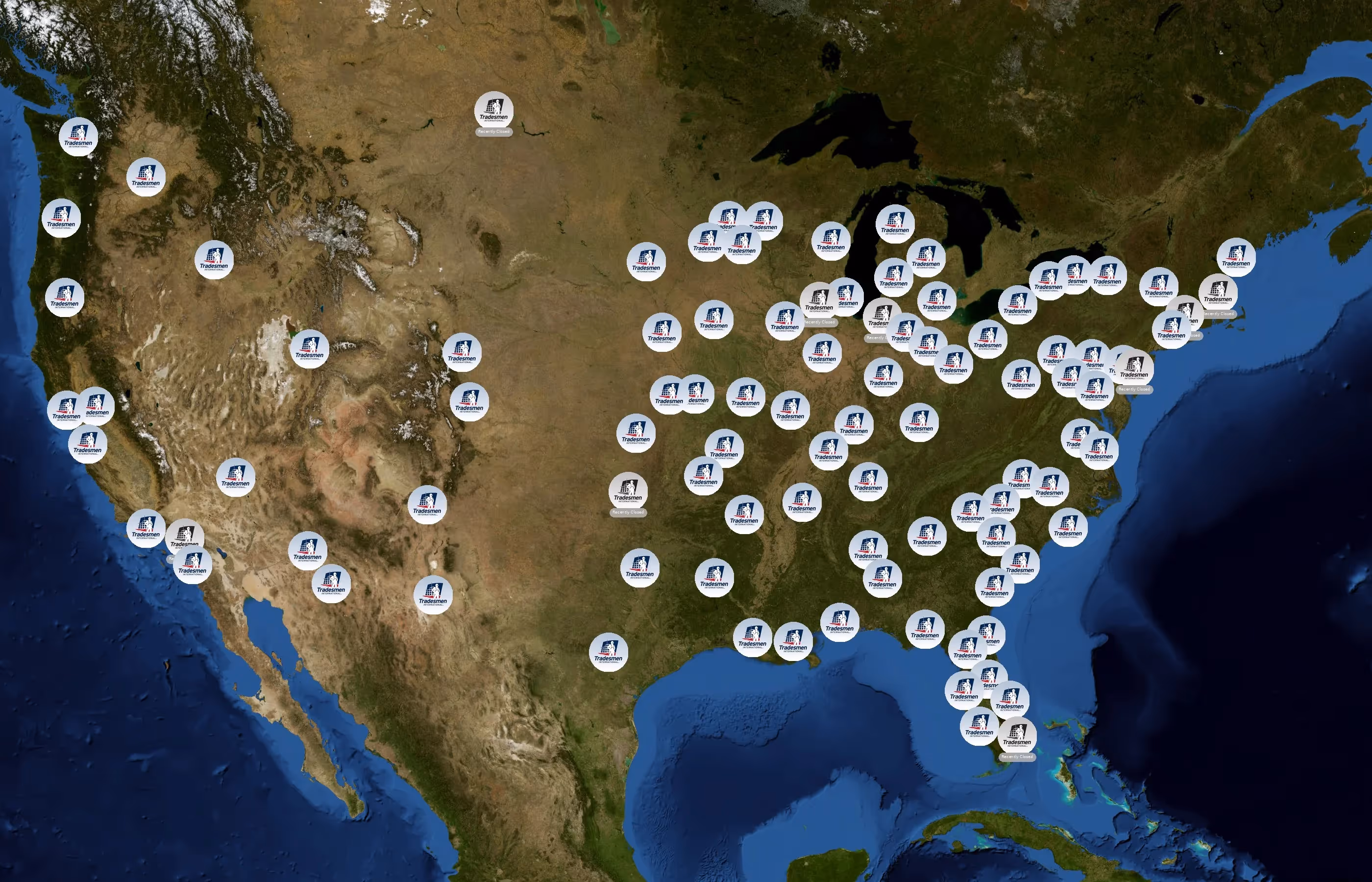 Tradesmen International state distribution