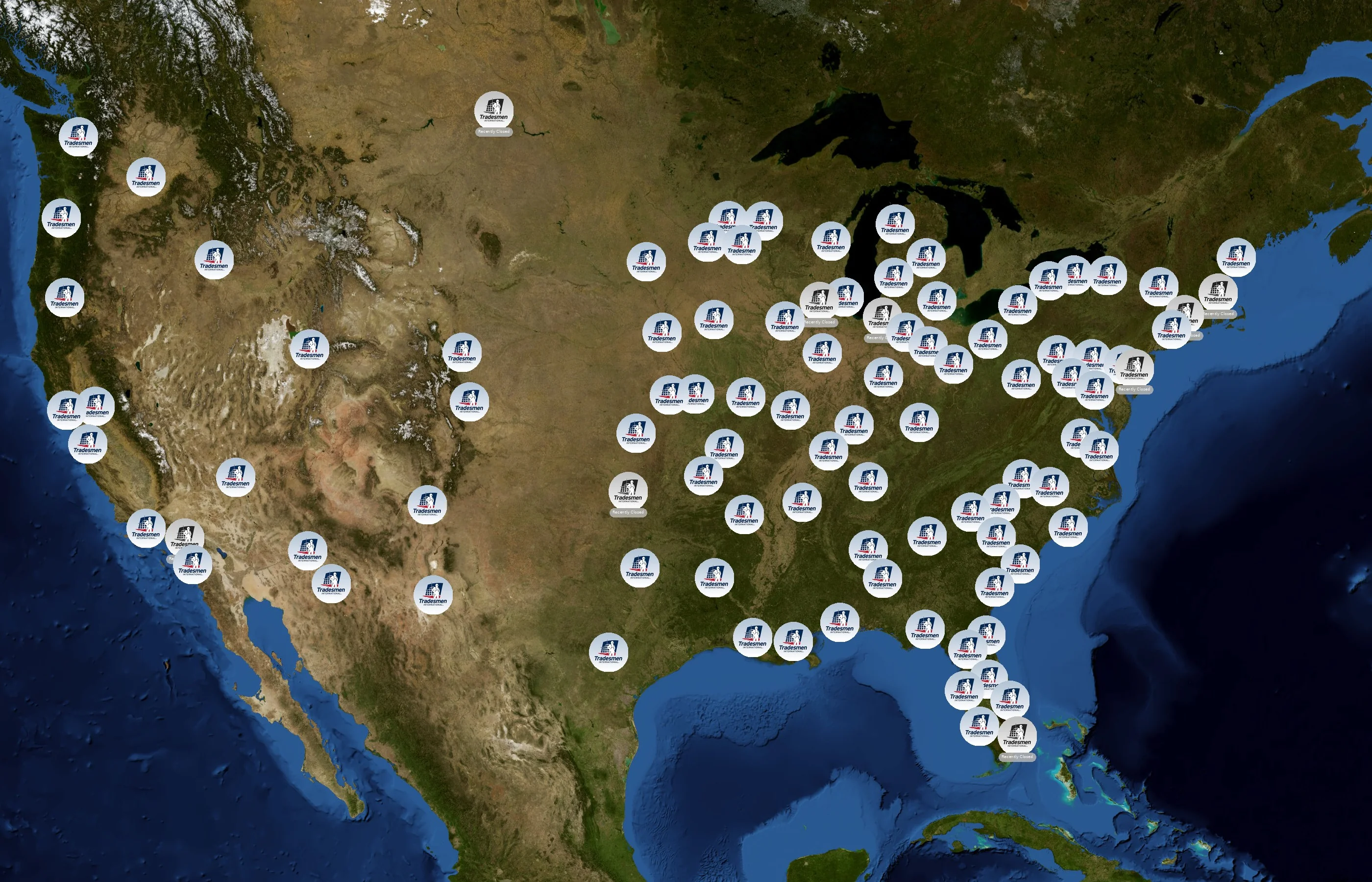 Tradesmen International state distribution