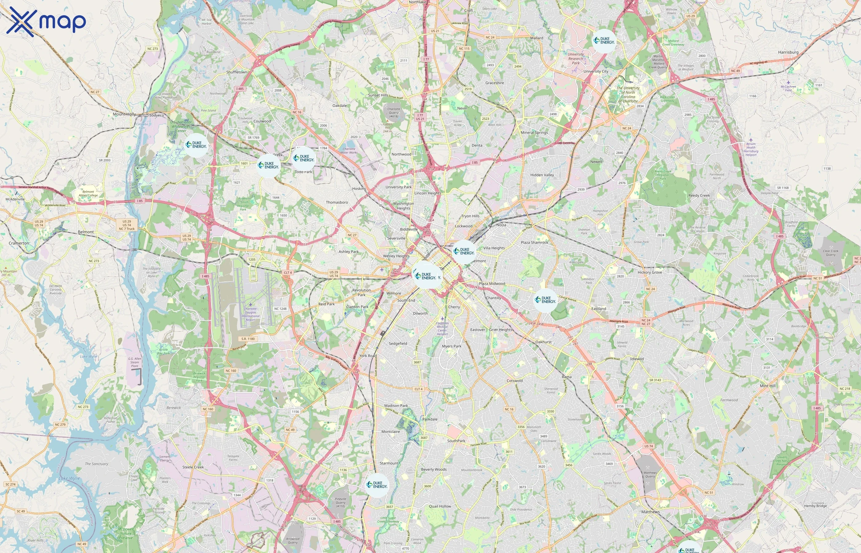 Duke Energy area coverage