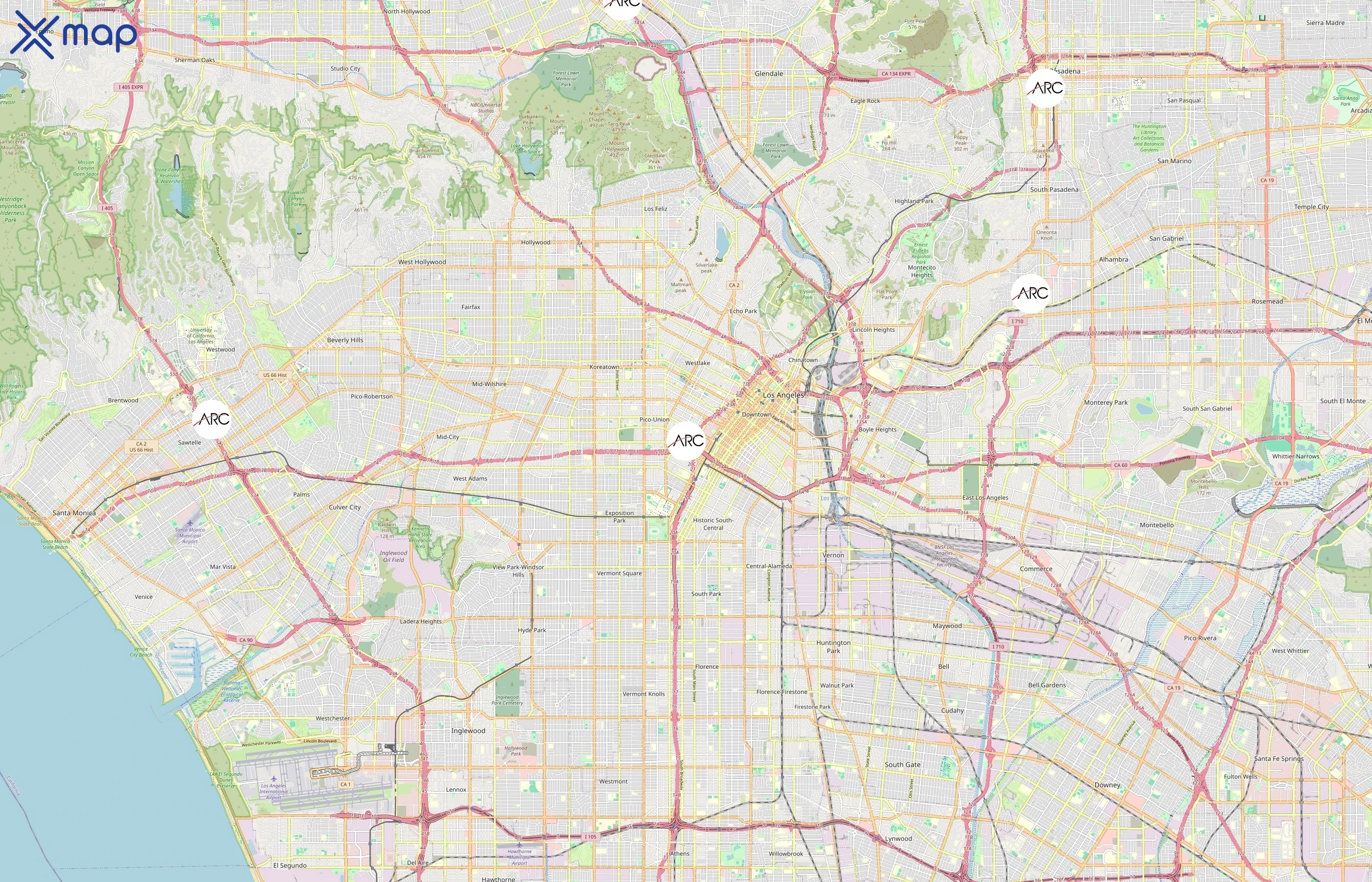 ARC Document Solutions area coverage