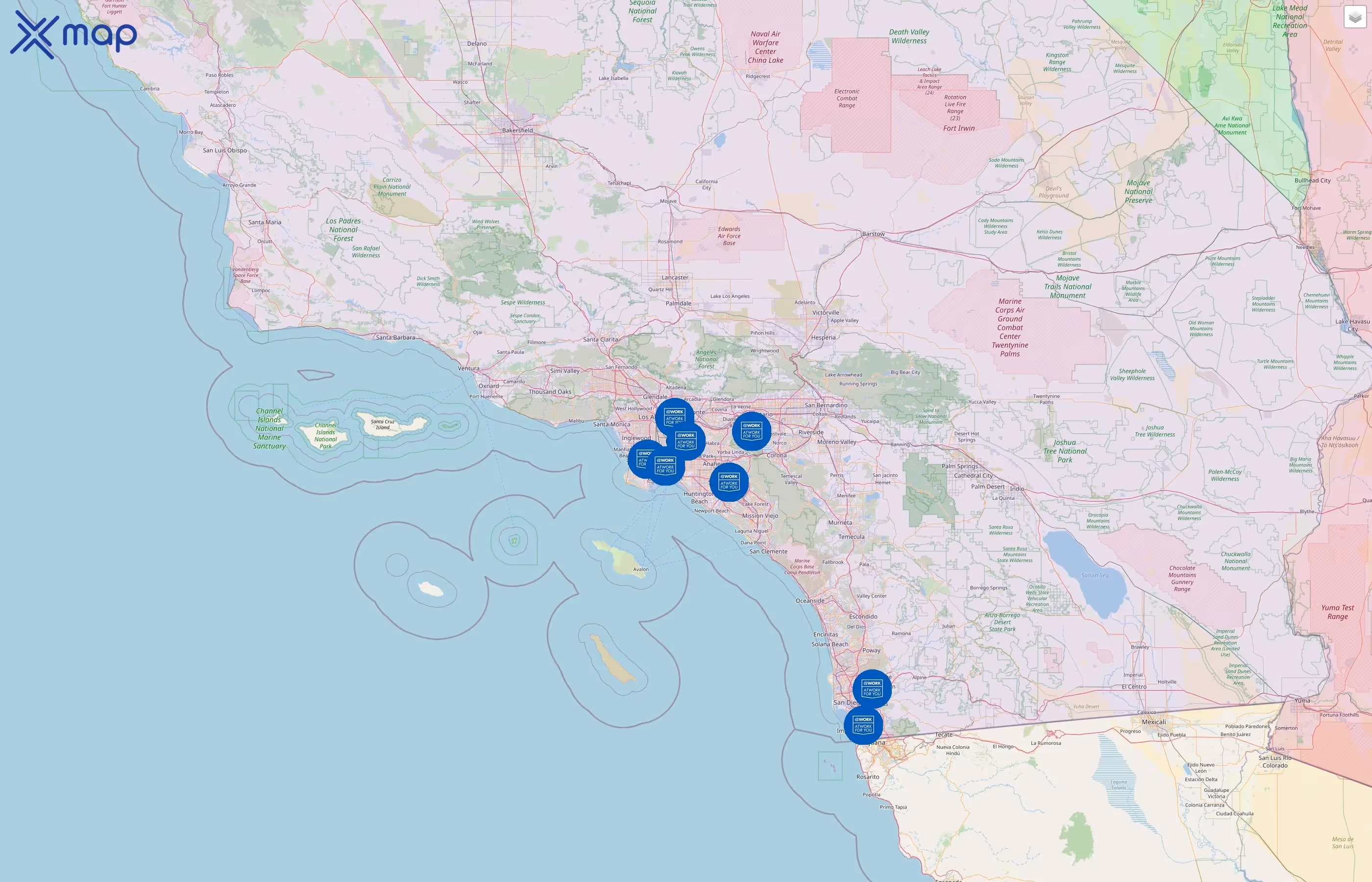AtWork street hotspots