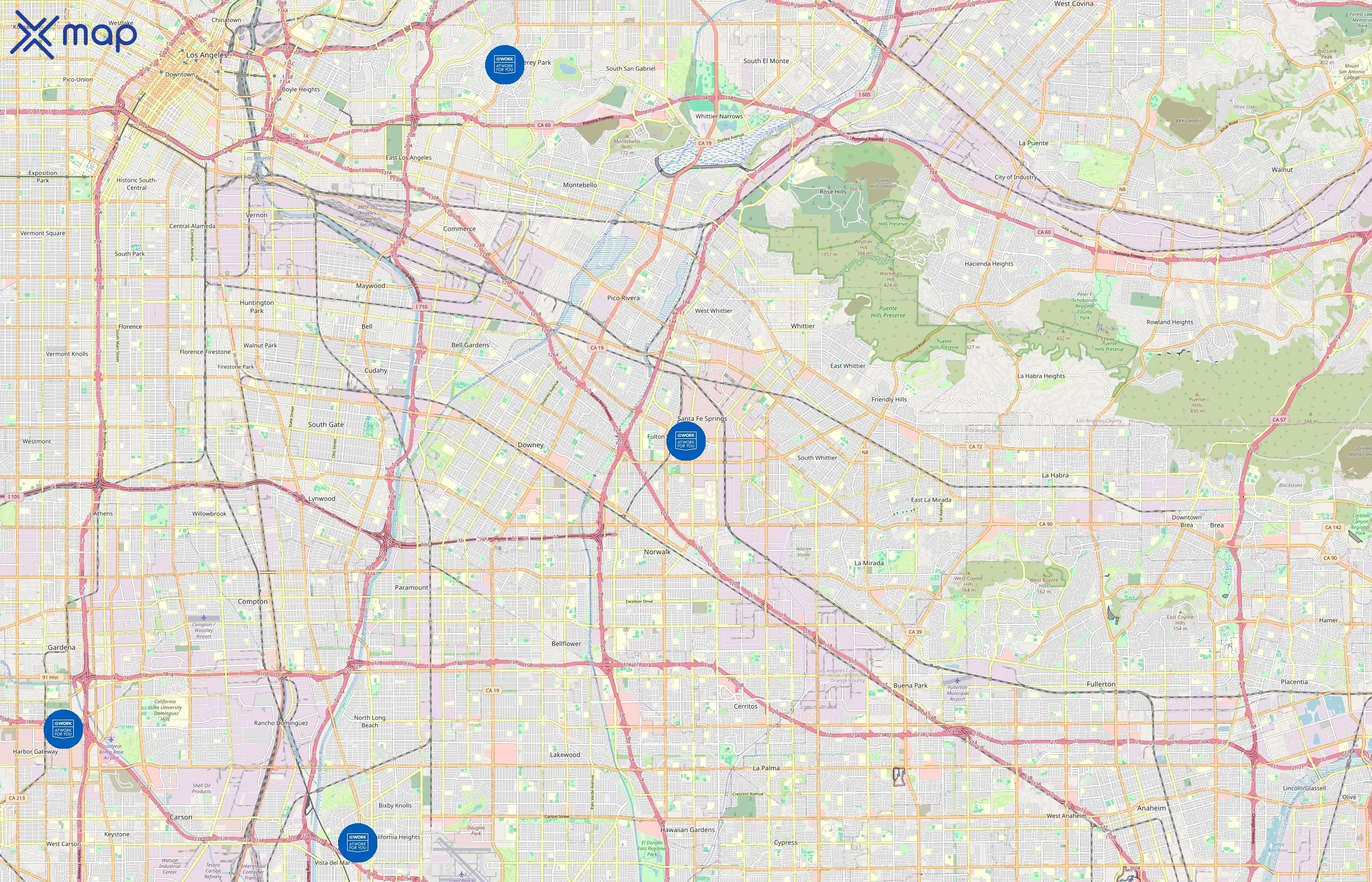 AtWork area coverage