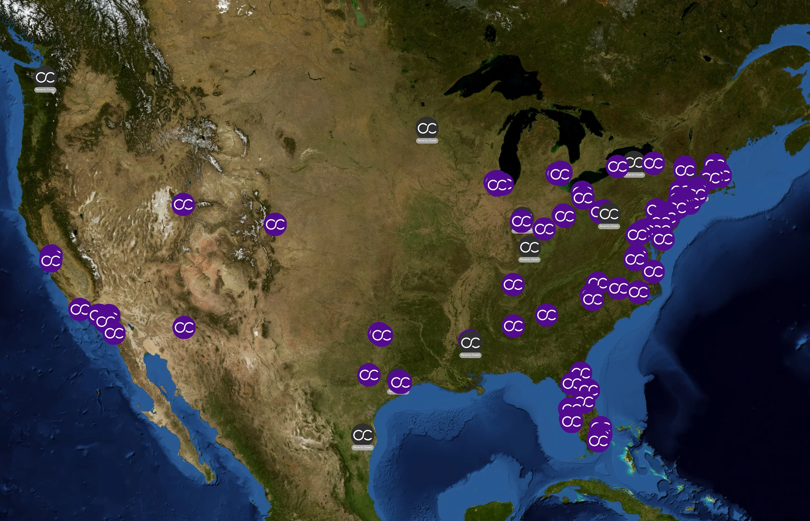 Crown Castle state distribution