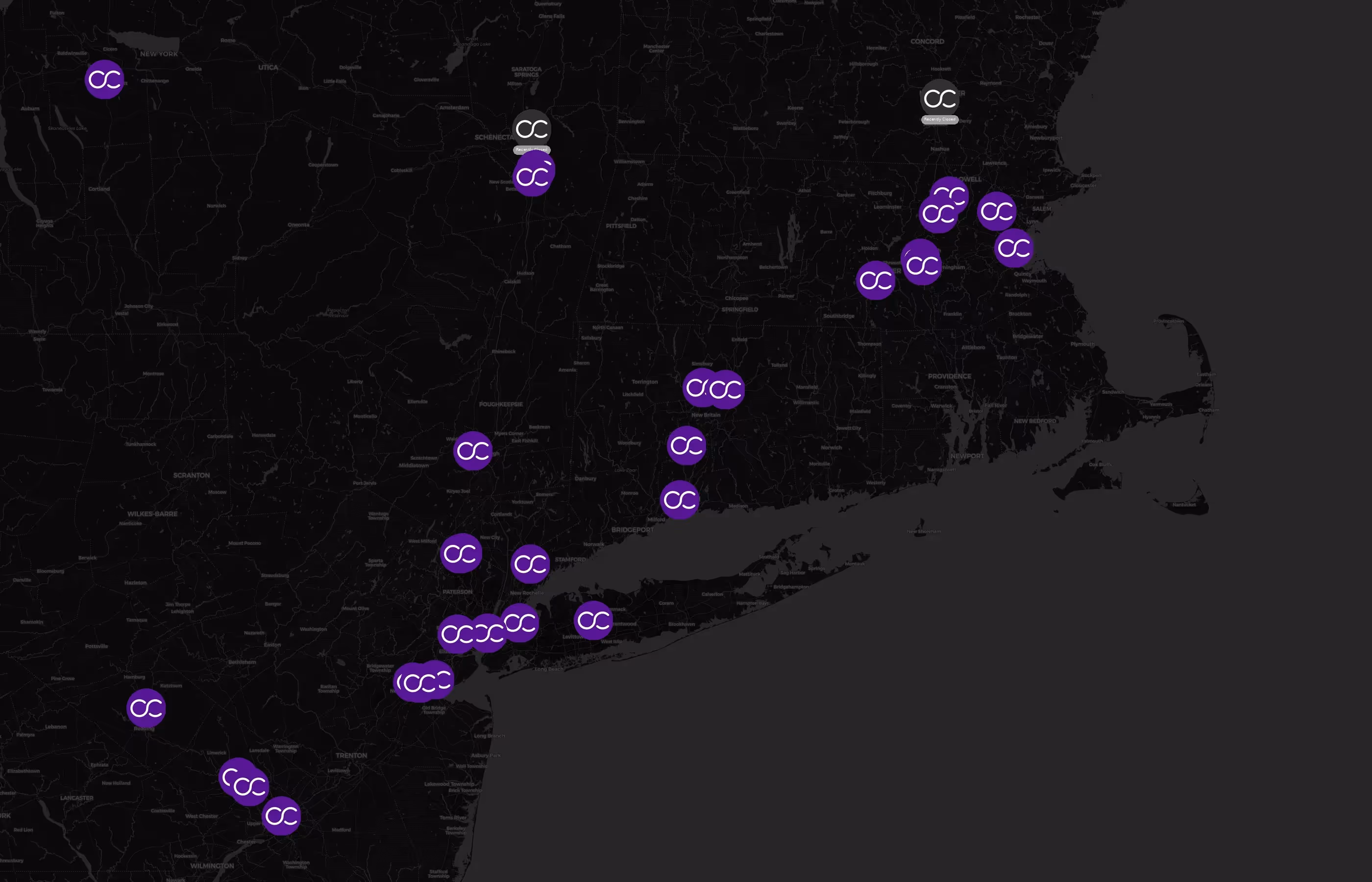 Crown Castle city distribution