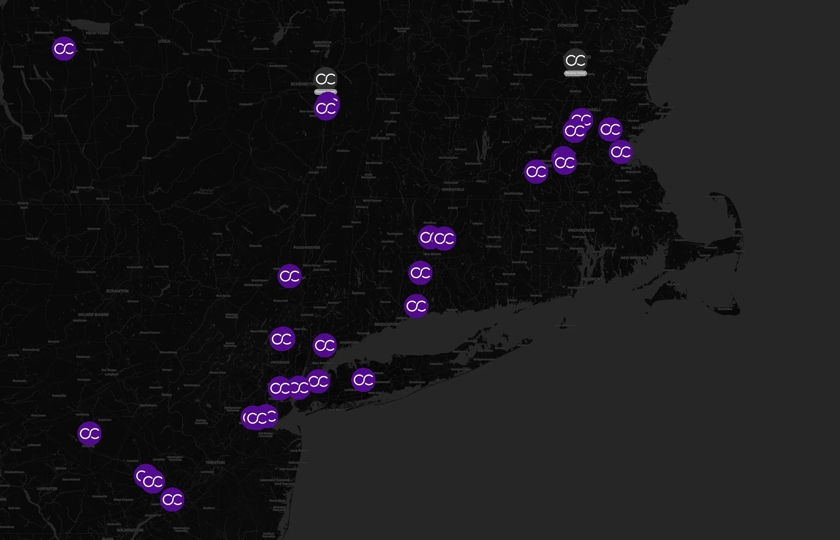 Crown Castle city distribution