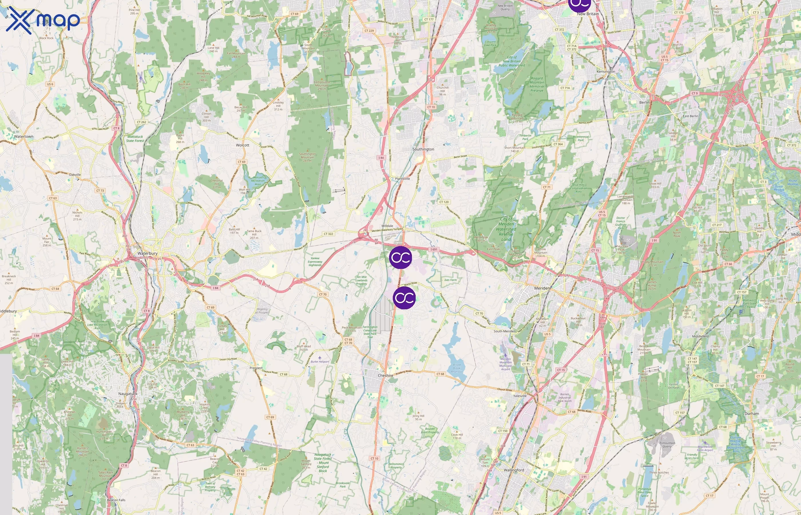 Crown Castle area coverage