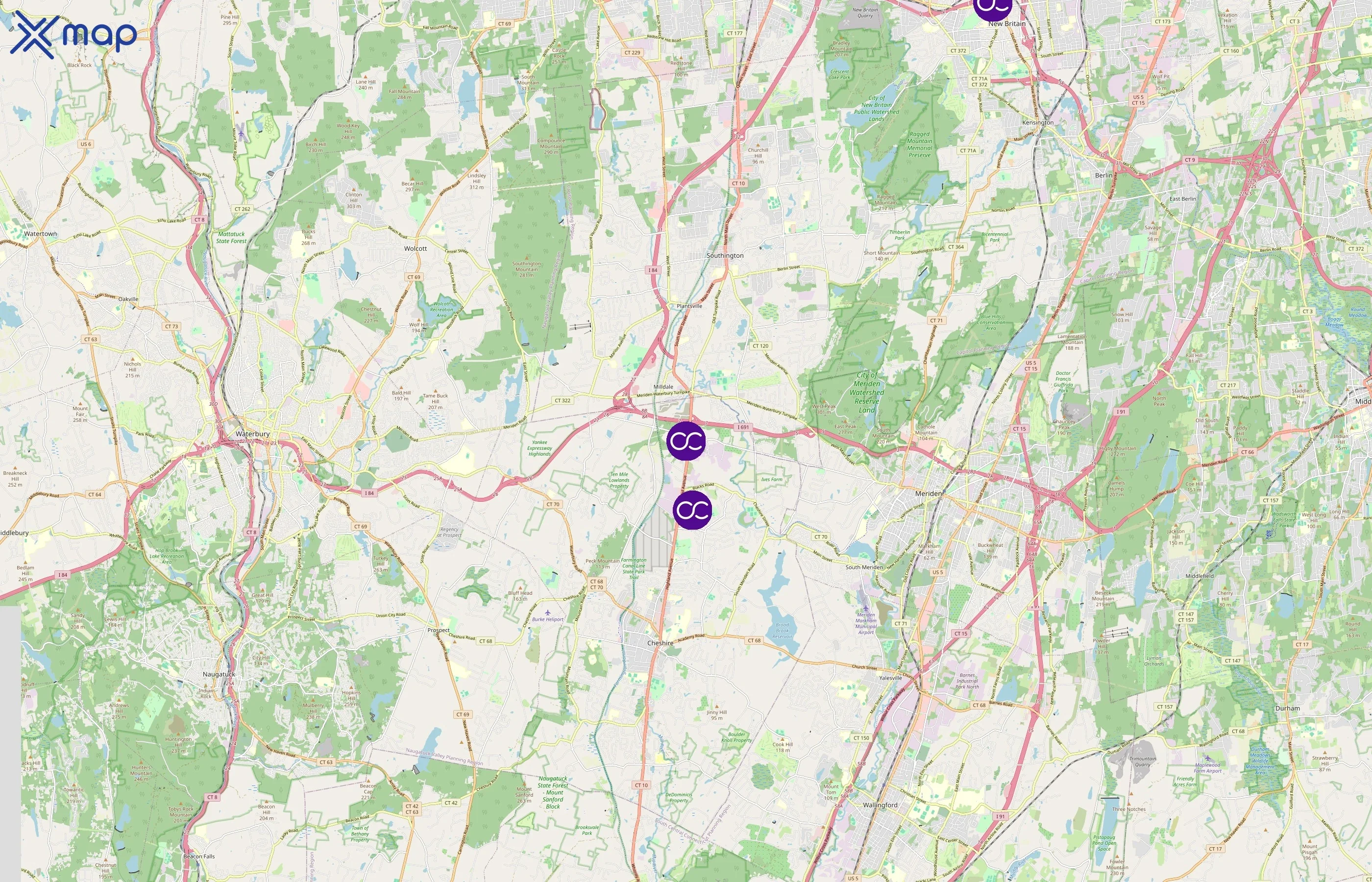 Crown Castle area coverage