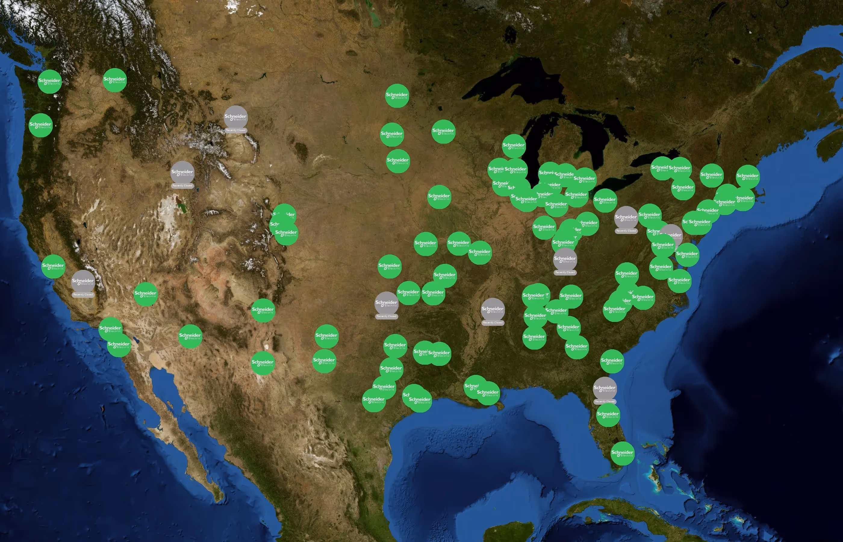 Schneider Electric state distribution