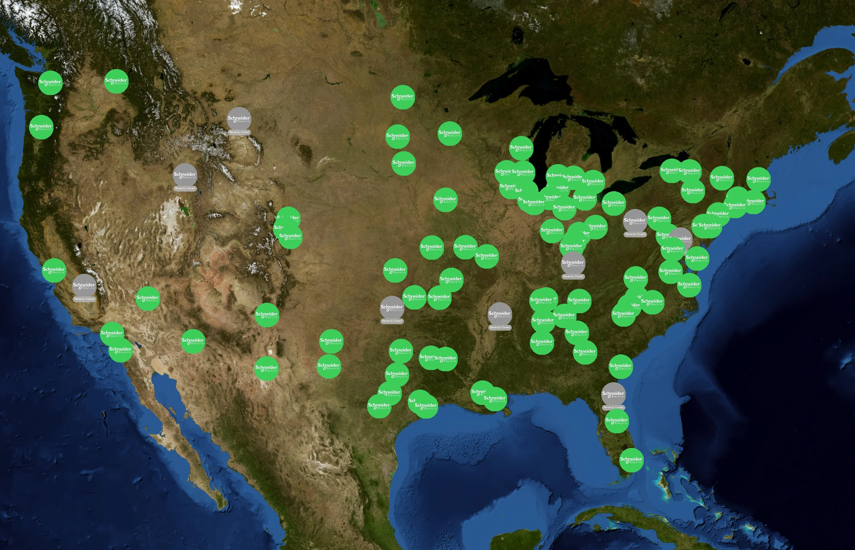 Schneider Electric state distribution