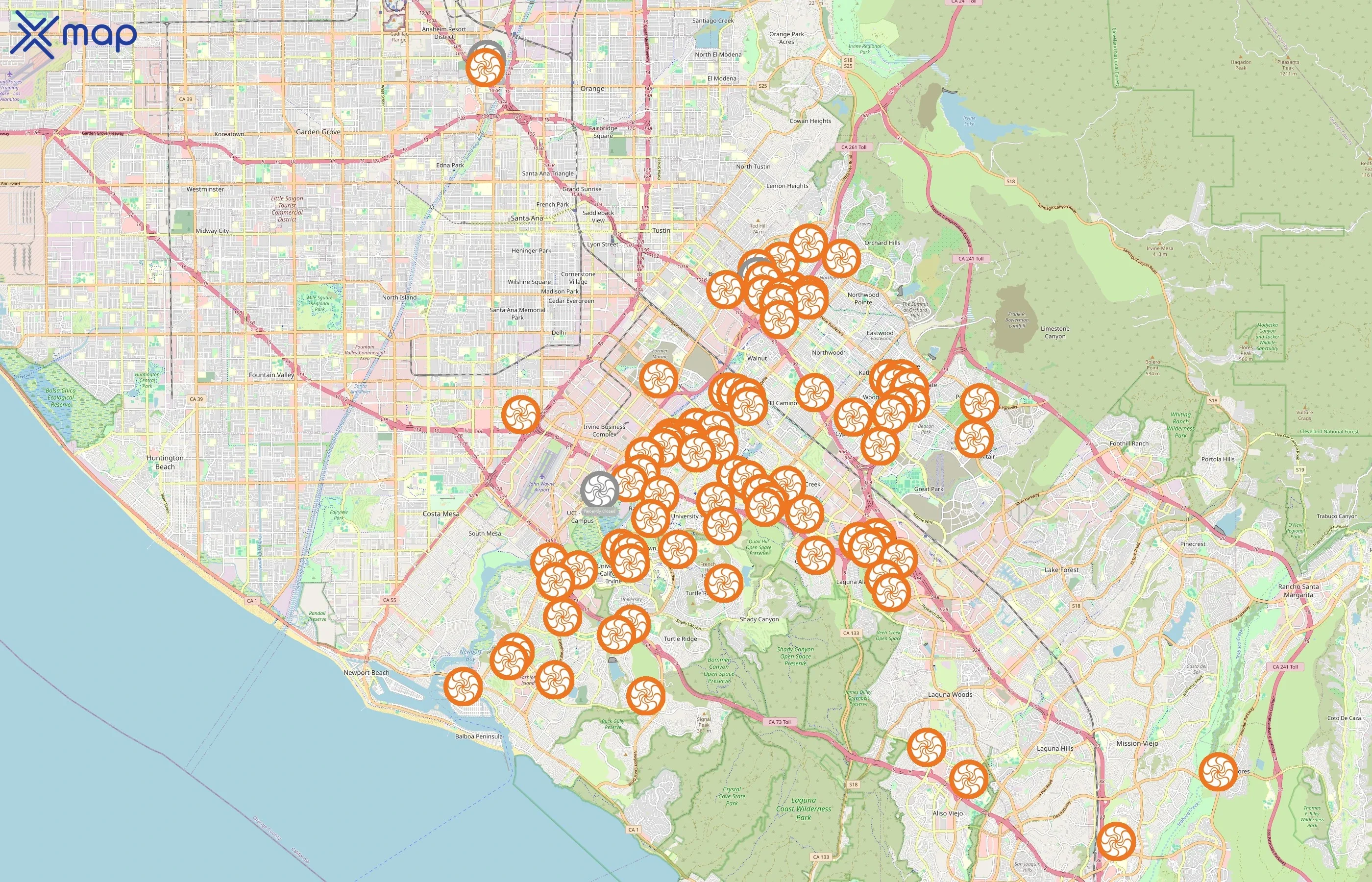 Irvine Company Apartments area coverage