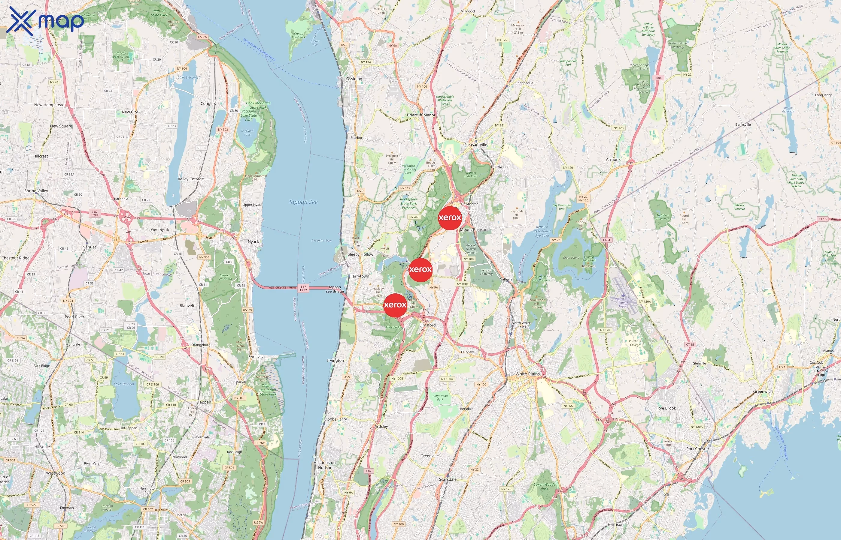 Xerox Corporation area coverage