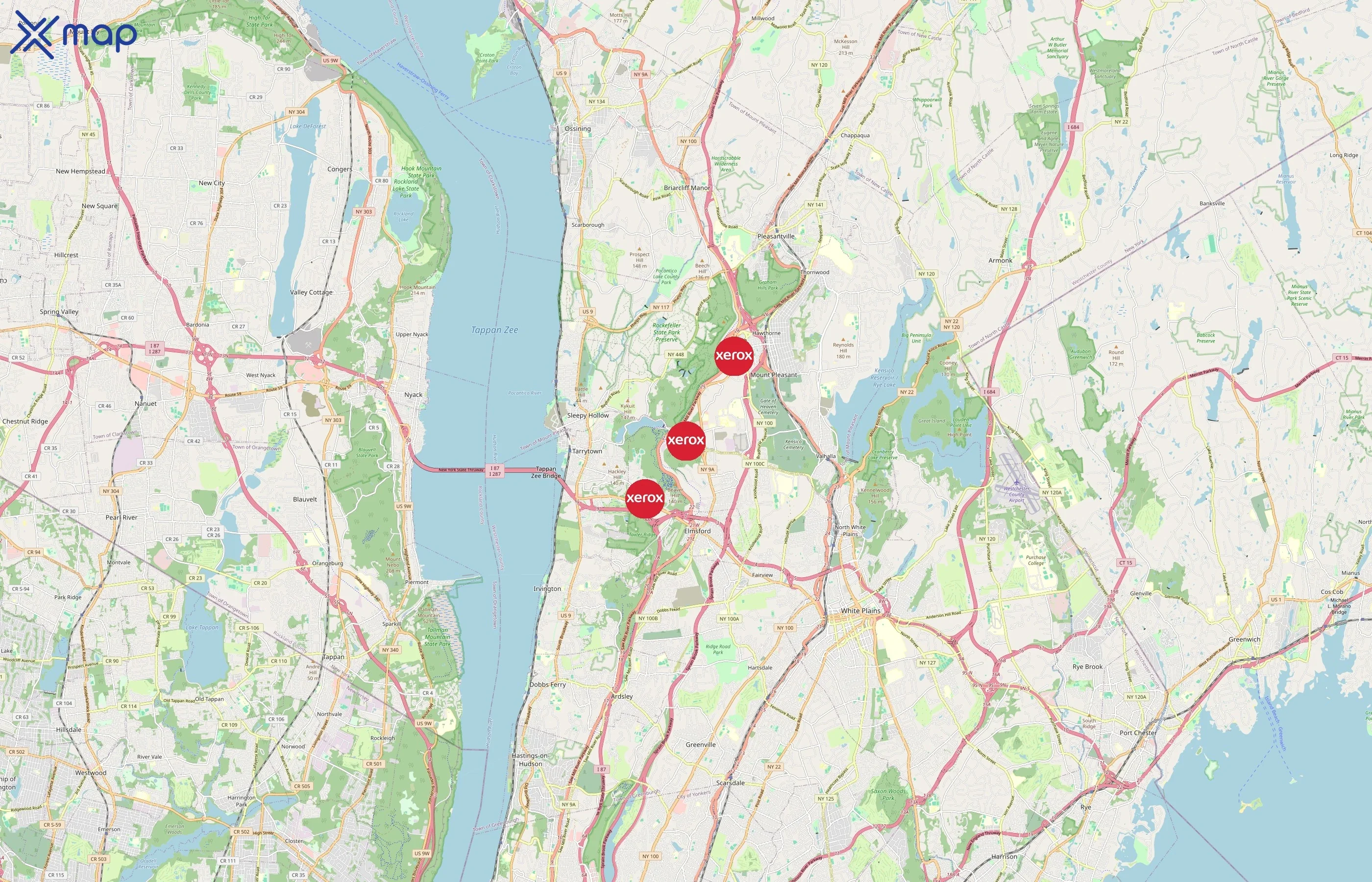 Xerox Corporation area coverage