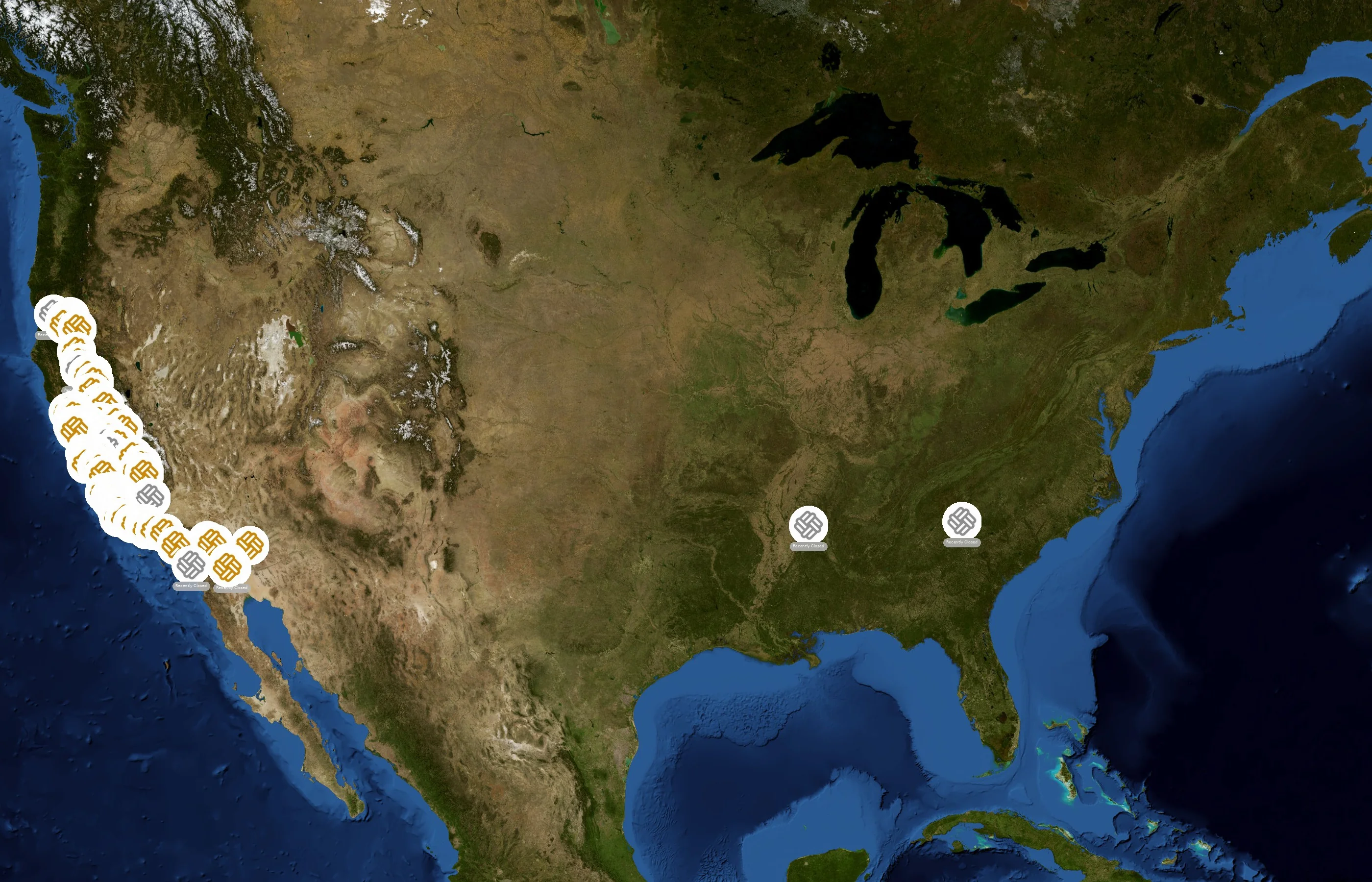 Mechanics Bank state distribution