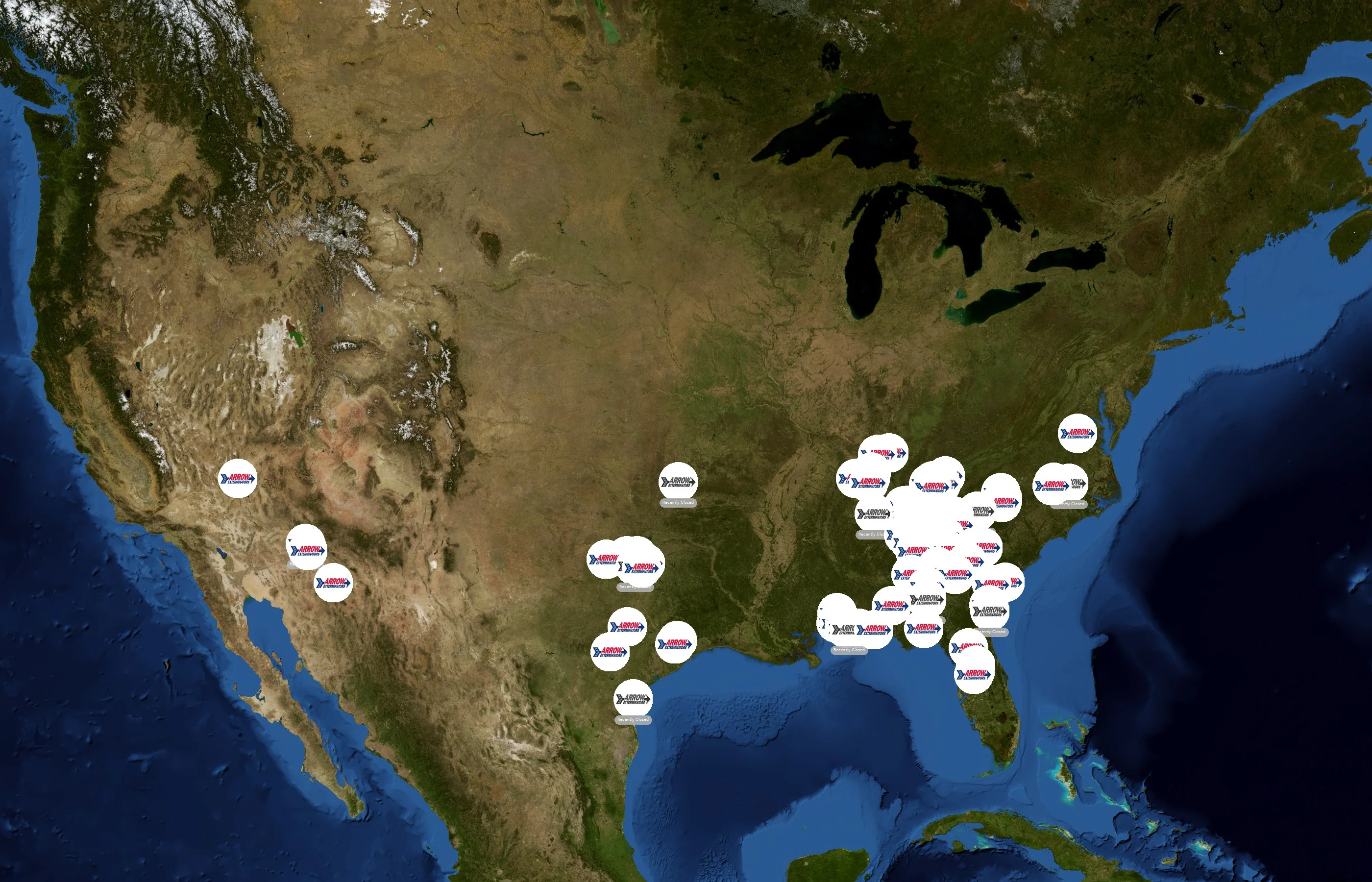 Arrow Exterminators state distribution